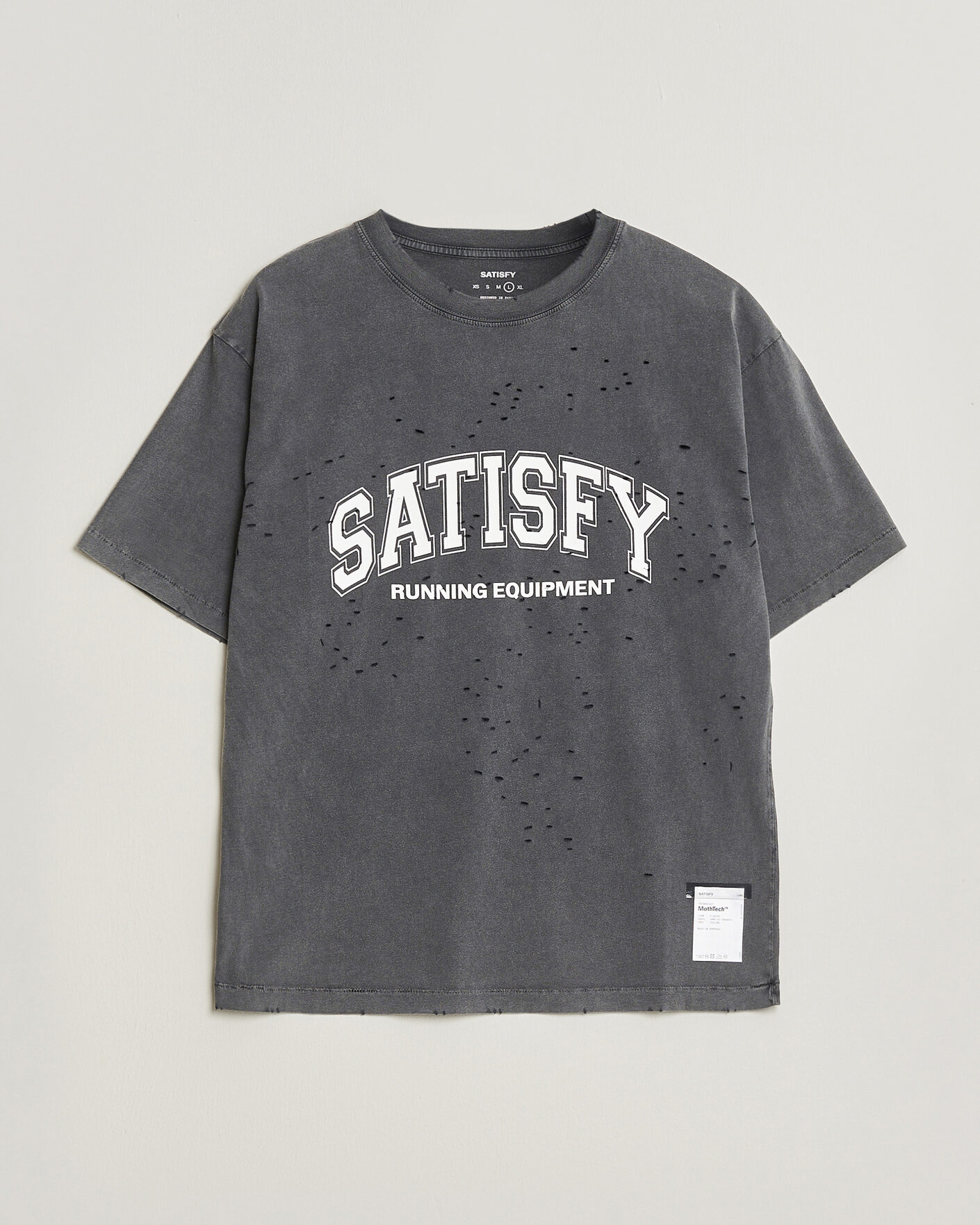 Heren | T-shirts | Satisfy | MothTech T-Shirt Aged Black