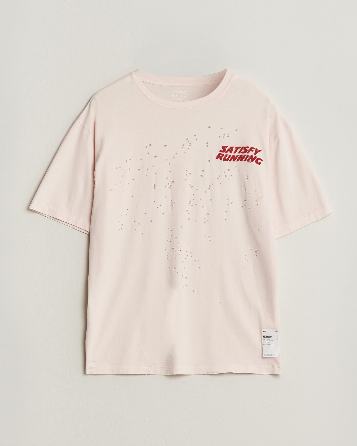 Heren | T-shirts | Satisfy | MothTech T-Shirt Sun Bleached Rosewater