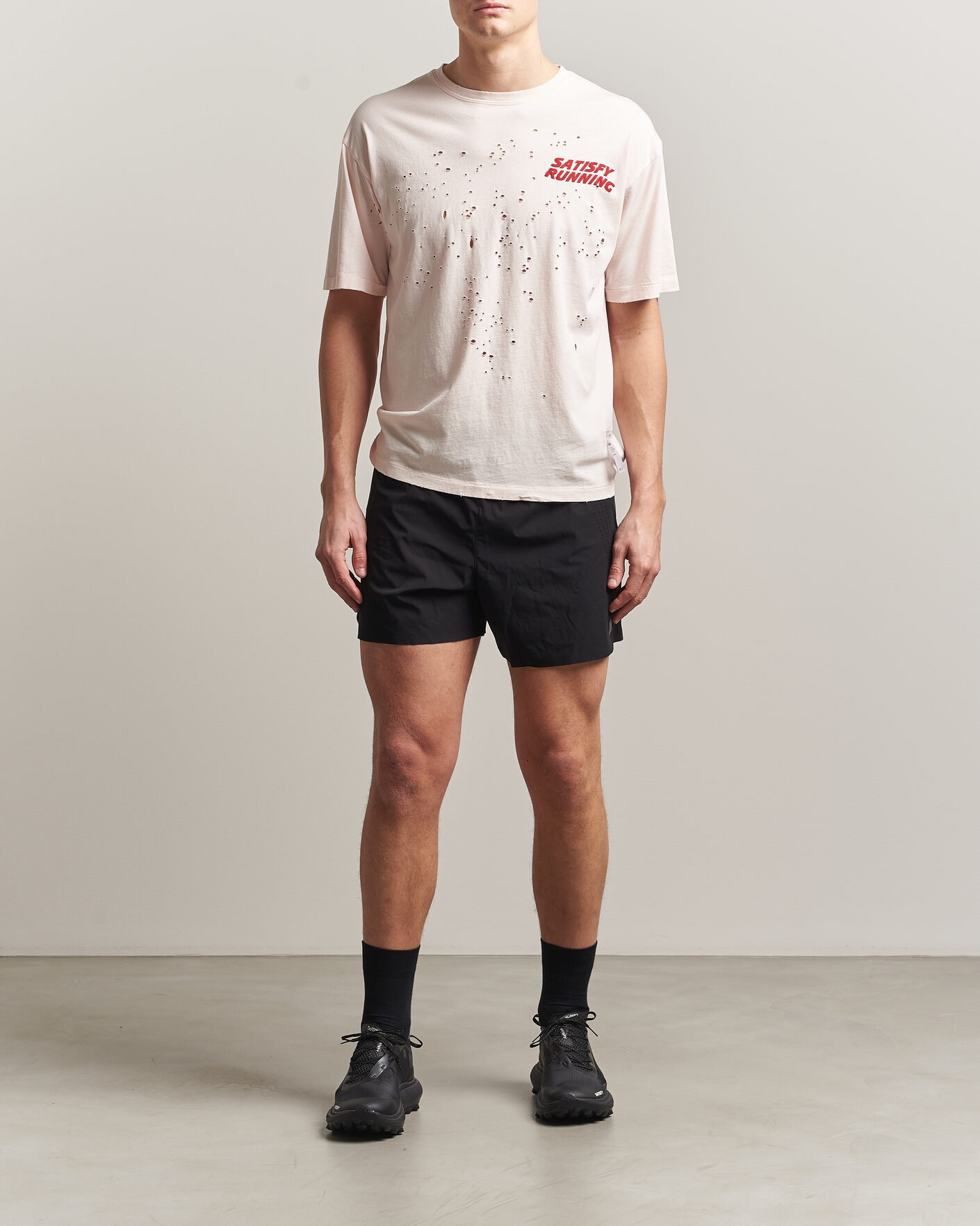 Heren | T-shirts | Satisfy | MothTech T-Shirt Sun Bleached Rosewater