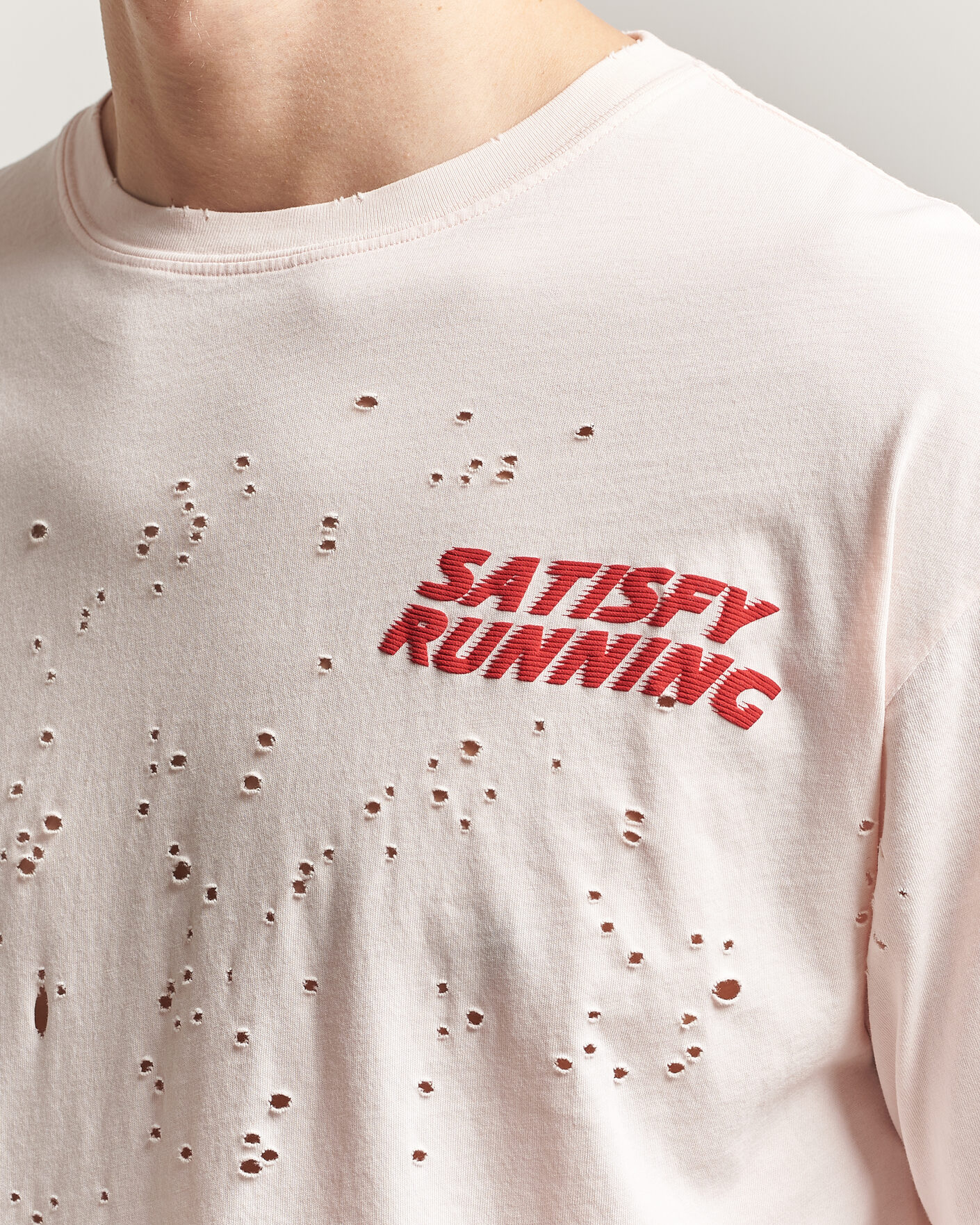 Heren | T-shirts | Satisfy | MothTech T-Shirt Sun Bleached Rosewater