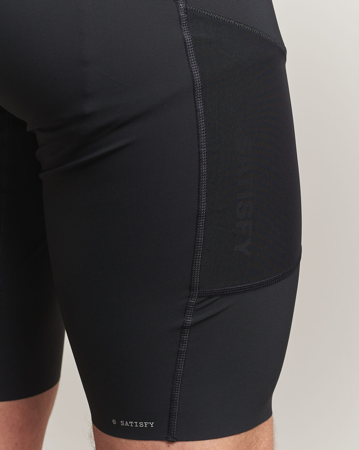 Heren | Korte broek | Satisfy | TechSilk Evo 9 Half Tight Black