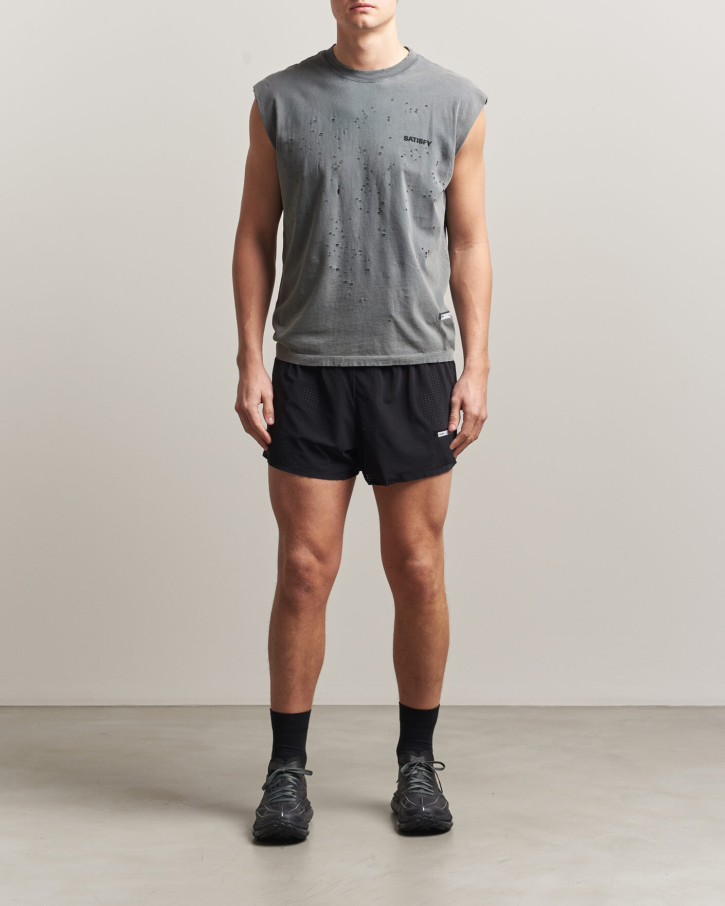 Heren | Korte broek | Satisfy | Space-O 2.5 Inch Shorts Black