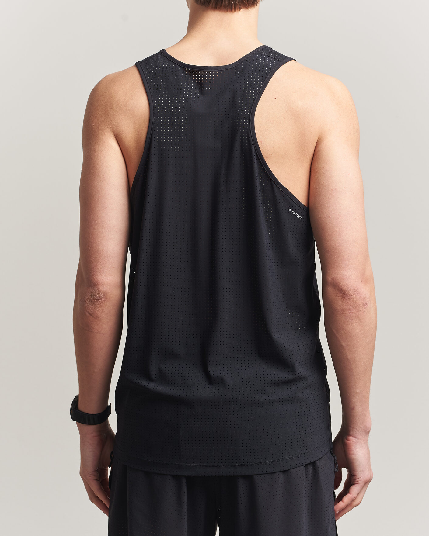 Heren | T-shirts | Satisfy | Space-O Singlet Black