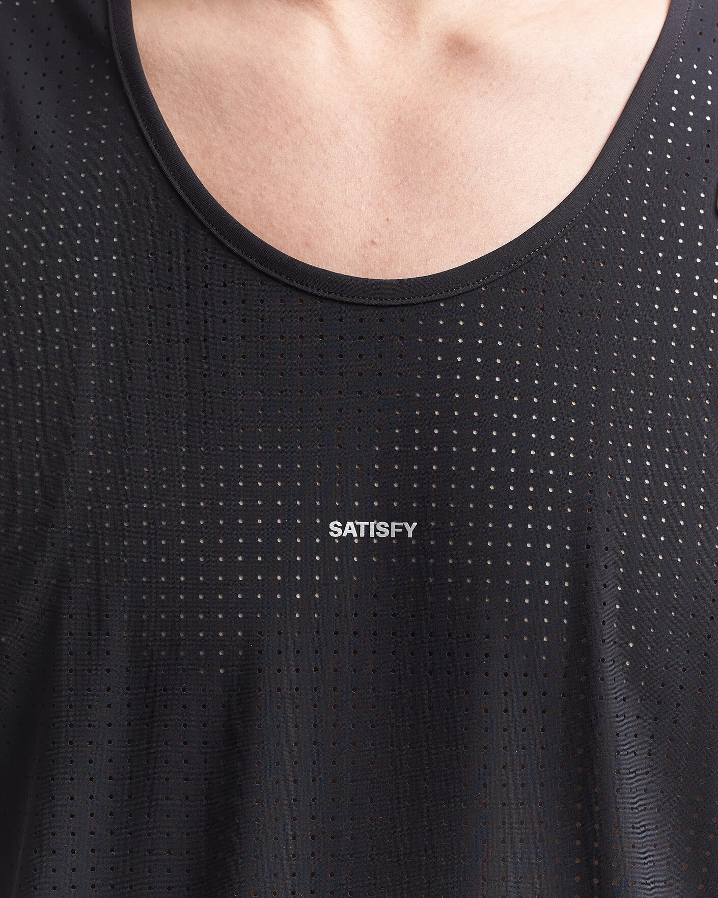 Heren | T-shirts | Satisfy | Space-O Singlet Black