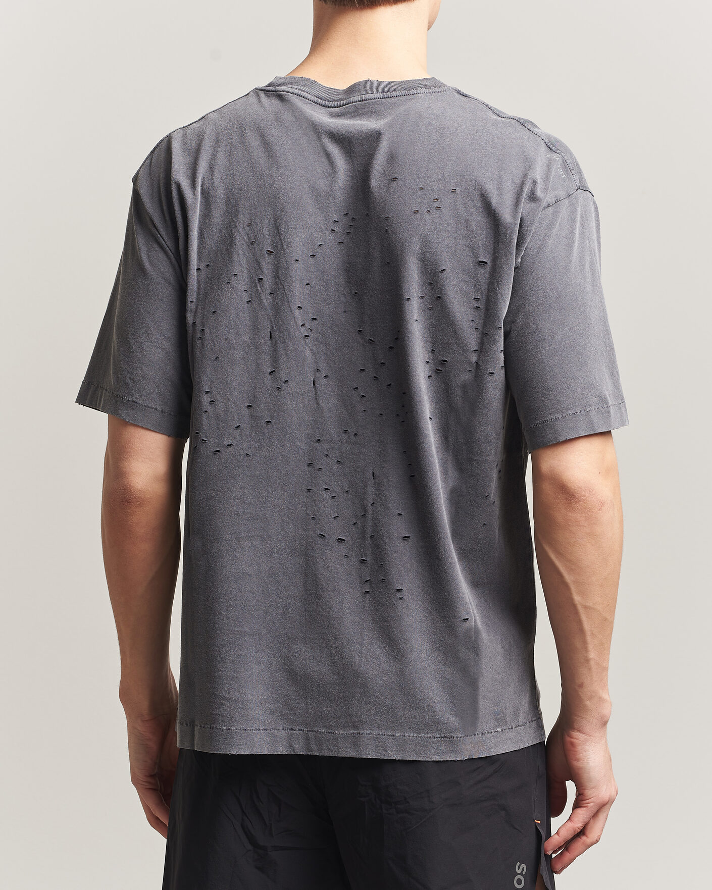 Heren | T-shirts | Satisfy | MothTech Small Logo T-Shirt Aged Black