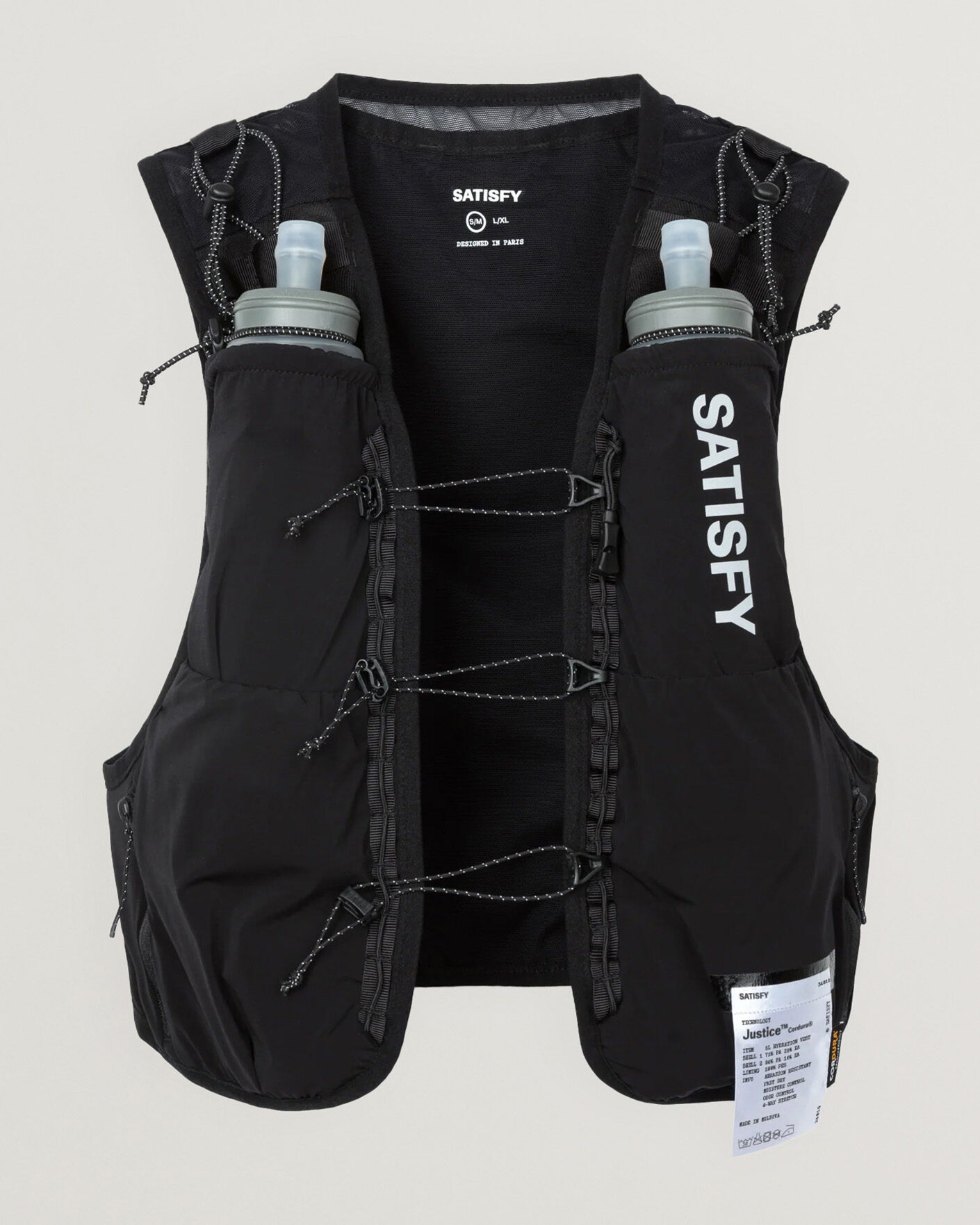 Heren | Actieve accessoires | Satisfy | Justice Cordura Hydration Vest 5L Black