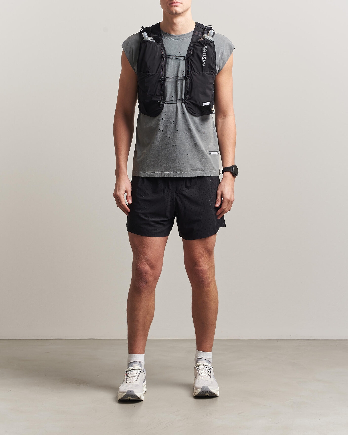 Heren | Actieve accessoires | Satisfy | Justice Cordura Hydration Vest 5L Black