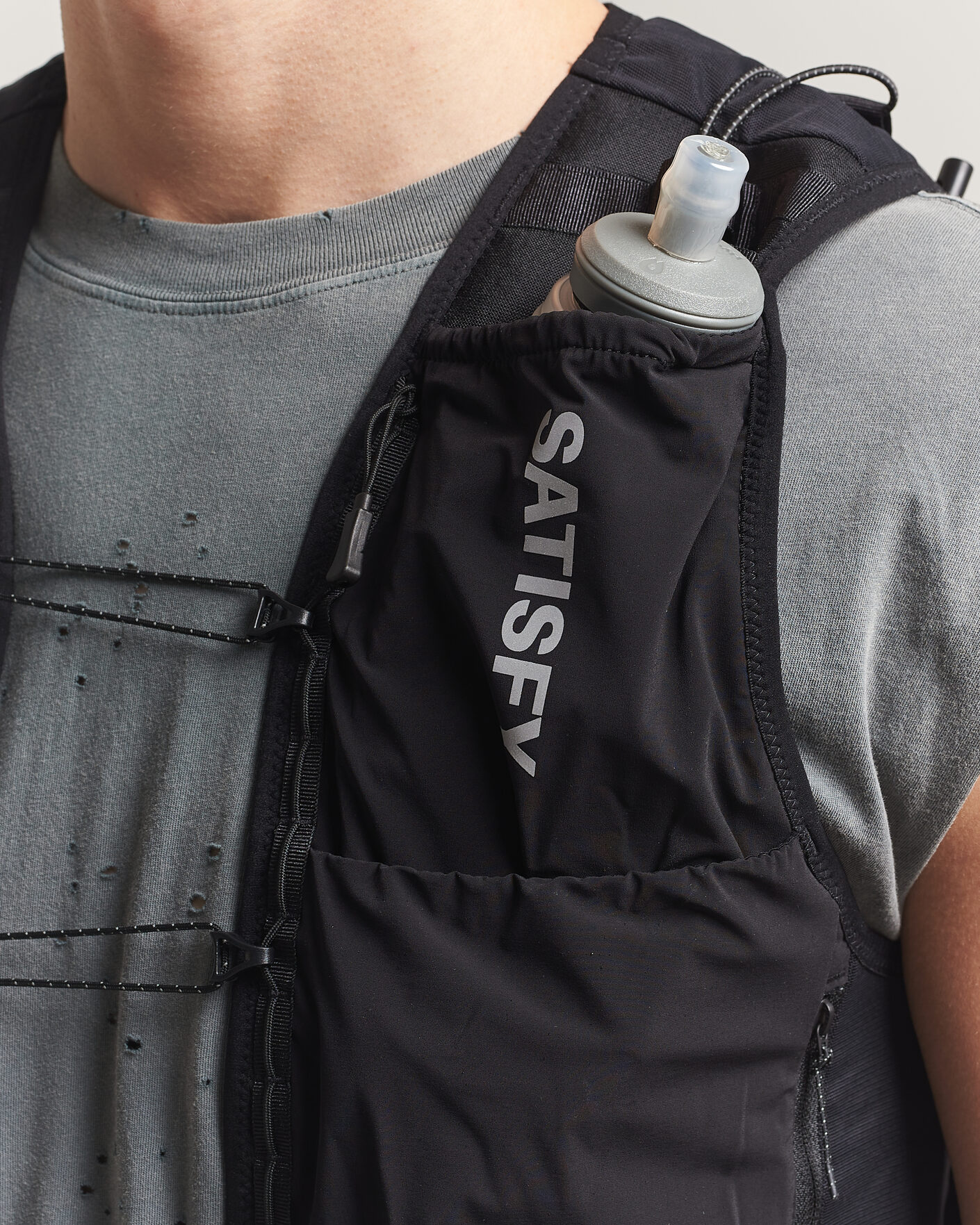 Heren | Actieve accessoires | Satisfy | Justice Cordura Hydration Vest 5L Black