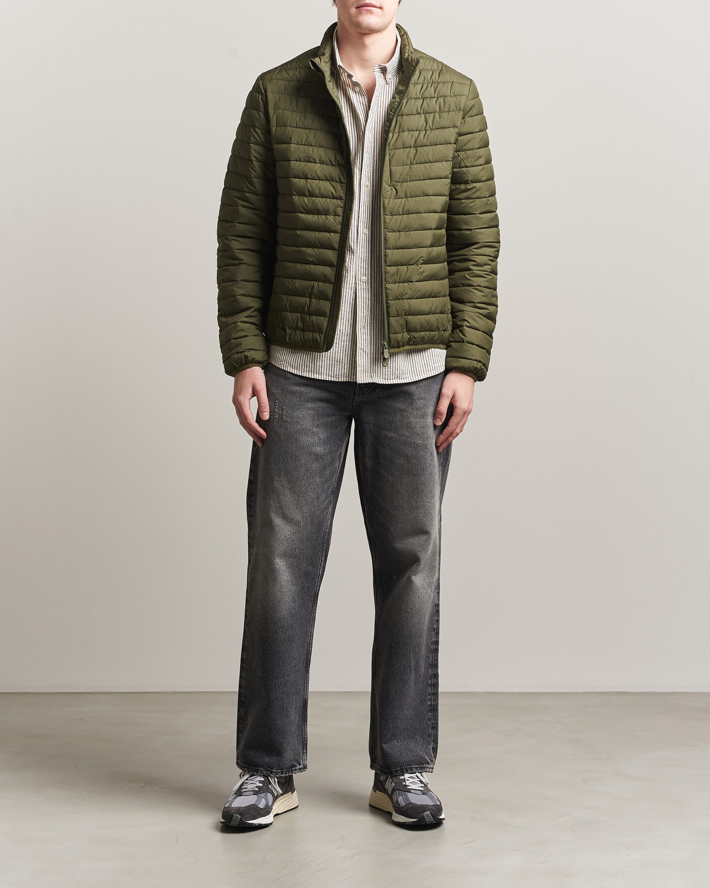 Heren | Jassen | Save The Duck | Cole Lightweight Padded Jacket Snake Green