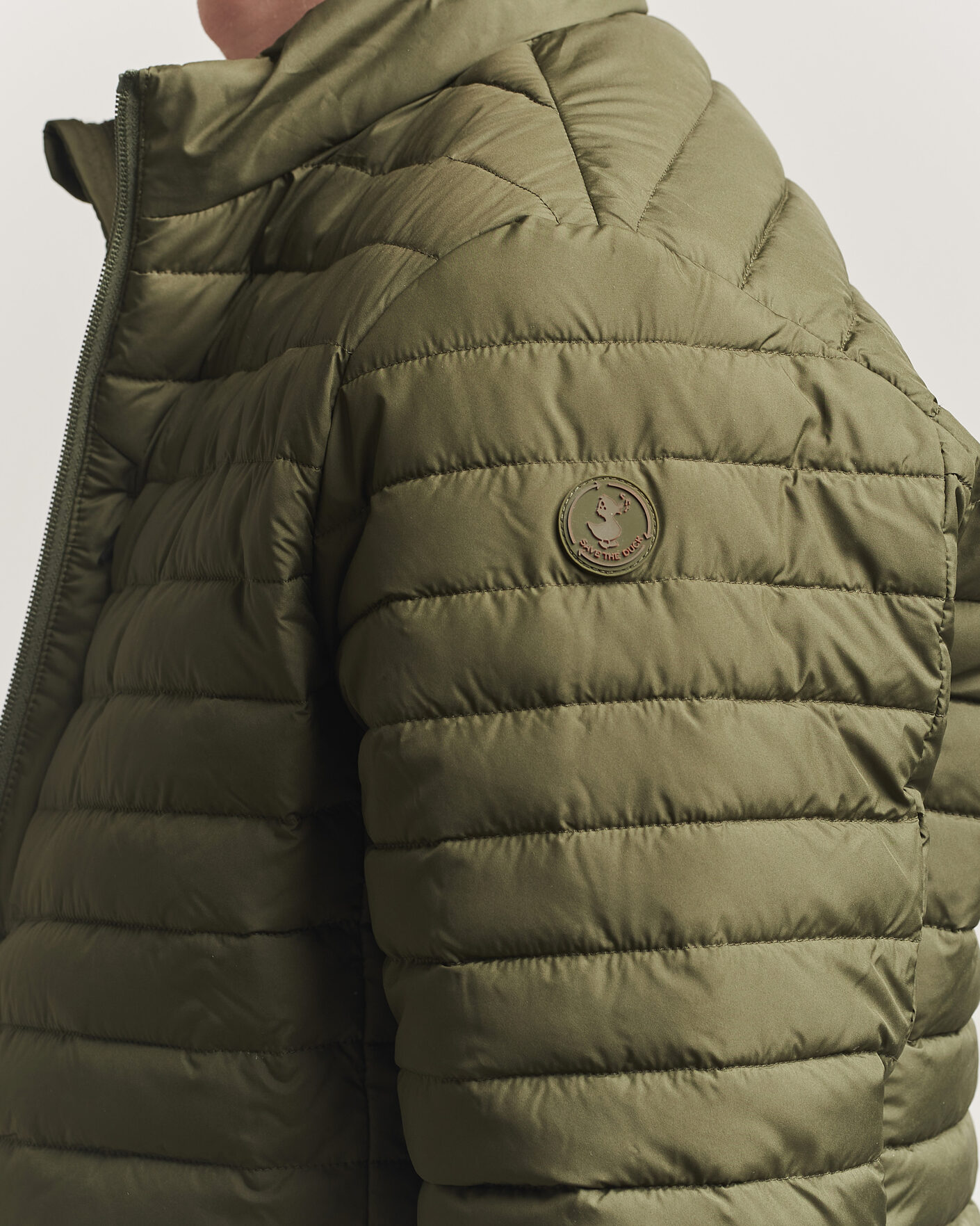 Heren | Jassen | Save The Duck | Cole Lightweight Padded Jacket Snake Green
