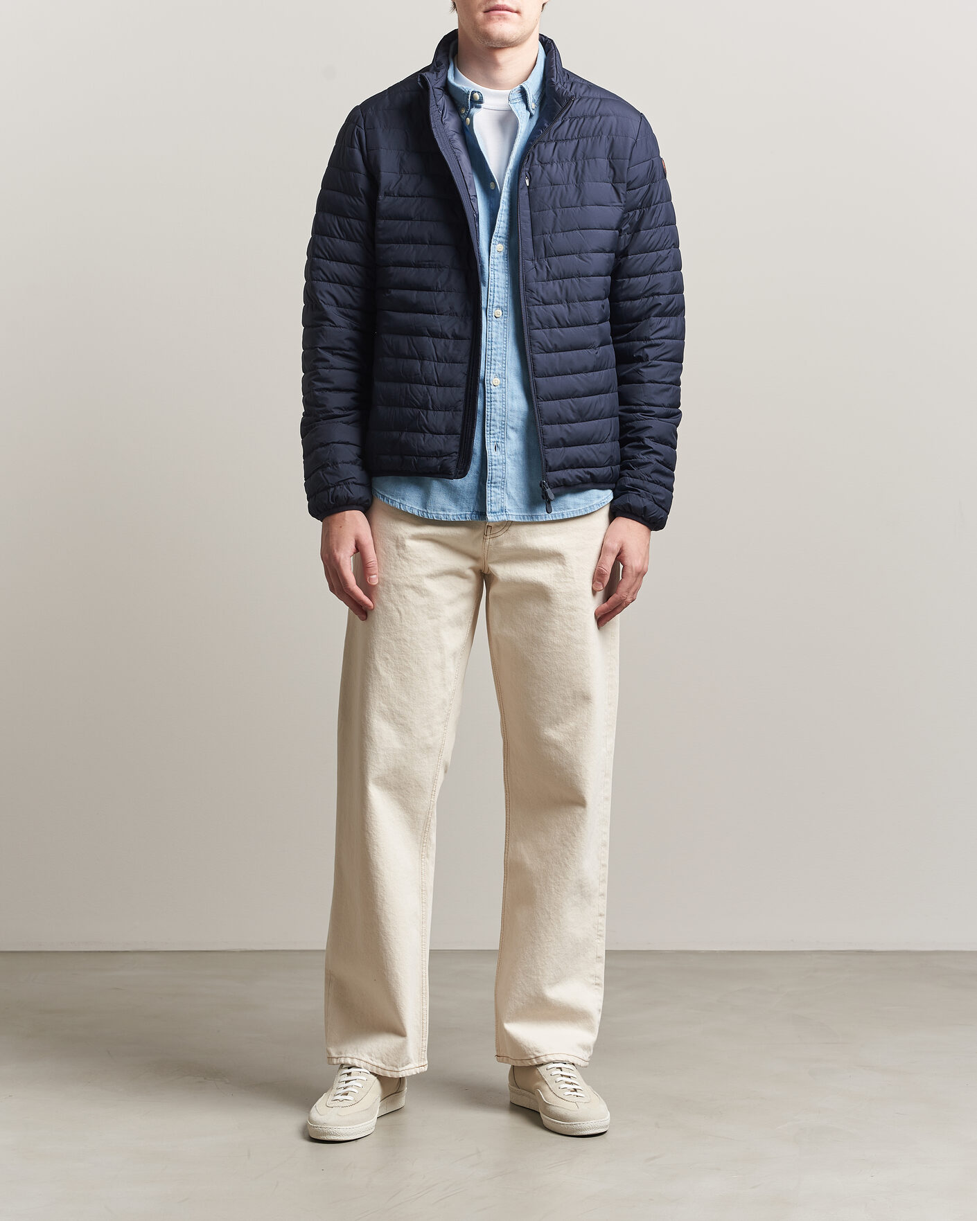 Heren | Jassen | Save The Duck | Cole Lightweight Padded Jacket Navy