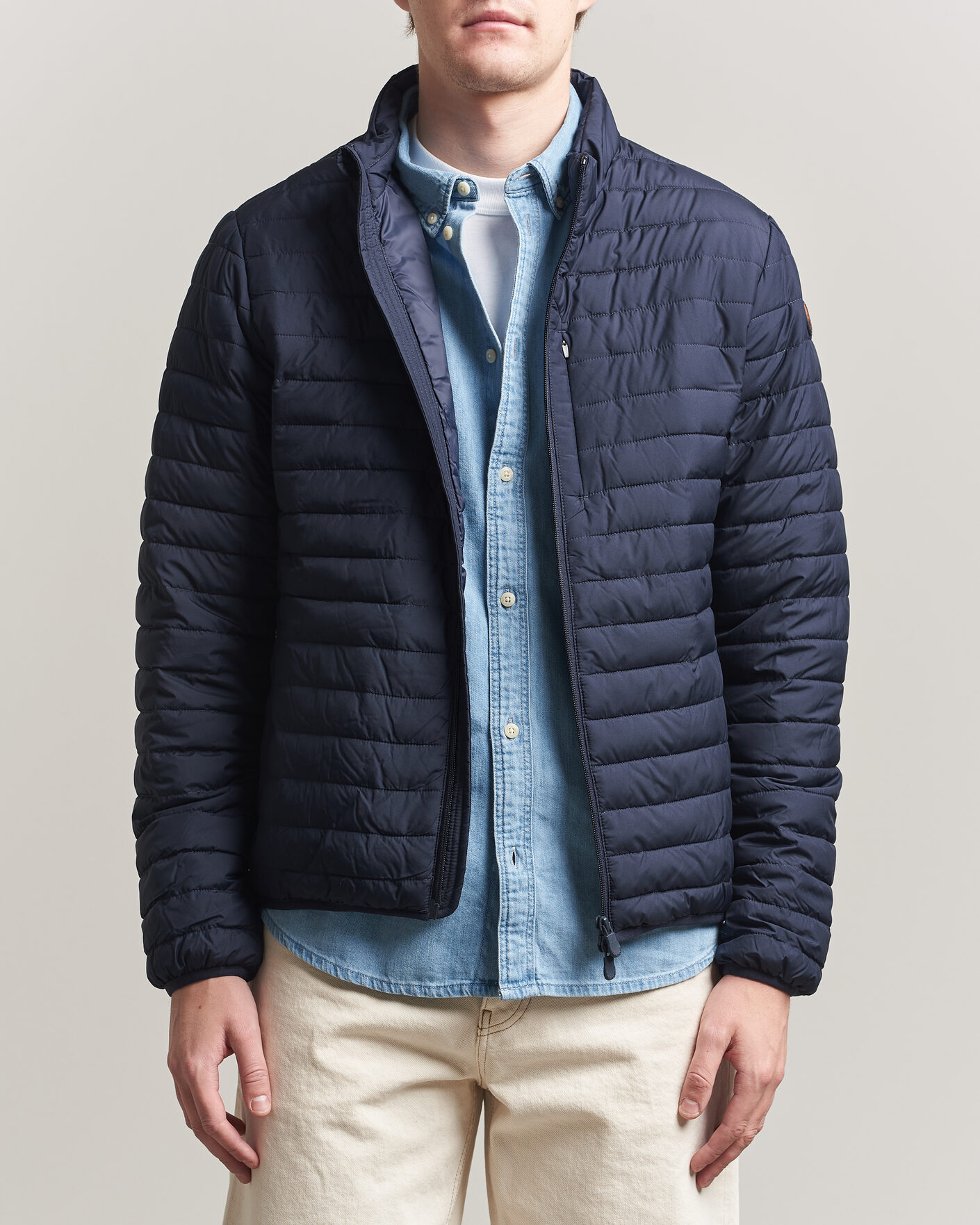 Heren | Jassen | Save The Duck | Cole Lightweight Padded Jacket Navy