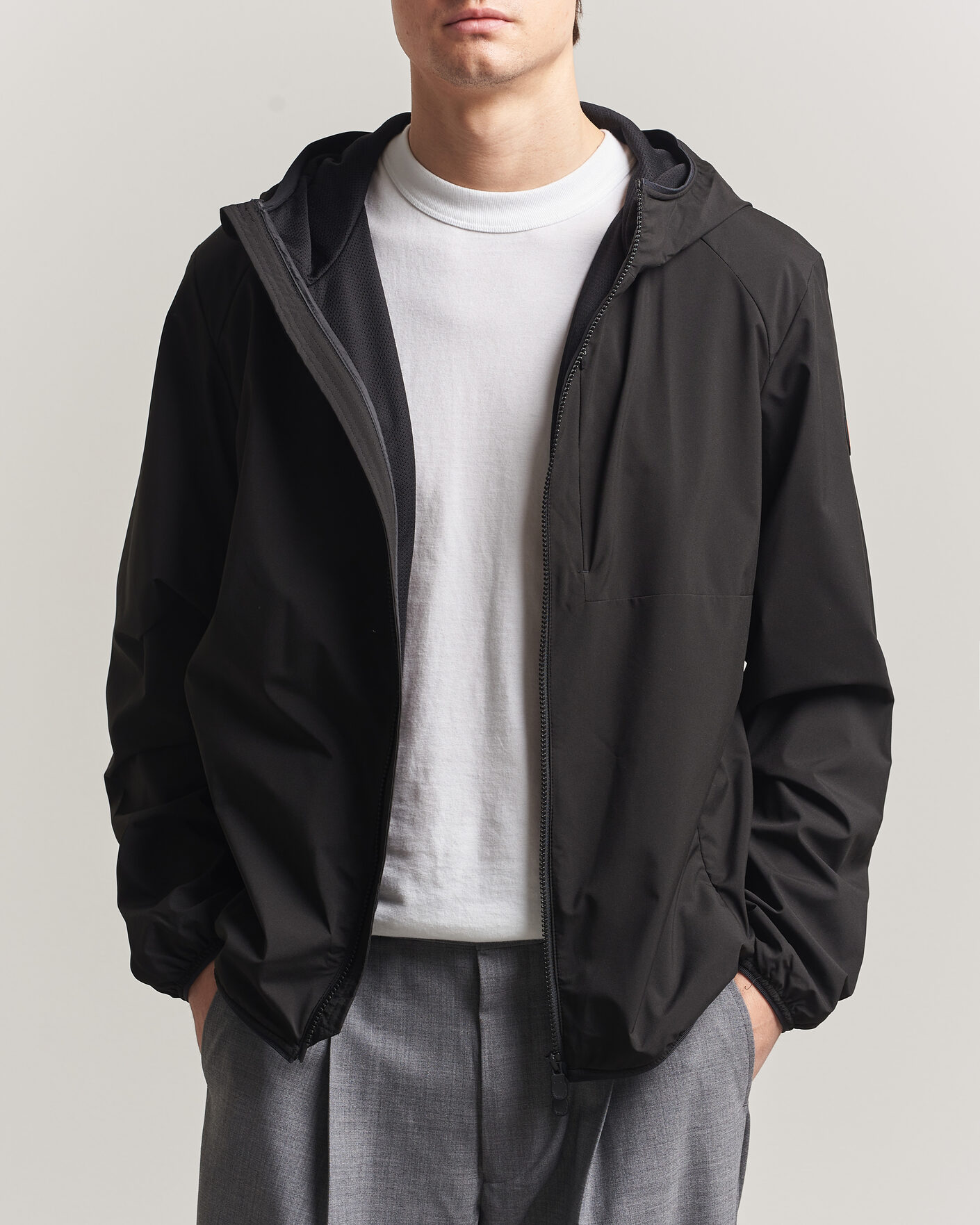 Heren | Jassen | Save The Duck | Pier Wind/Water Resistant Hood Jacket Black
