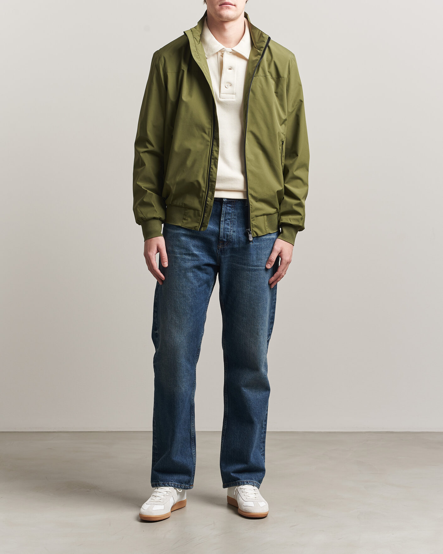 Heren | Jassen | Save The Duck | Finlay Nylon Harrington Jacket Dusty Olive