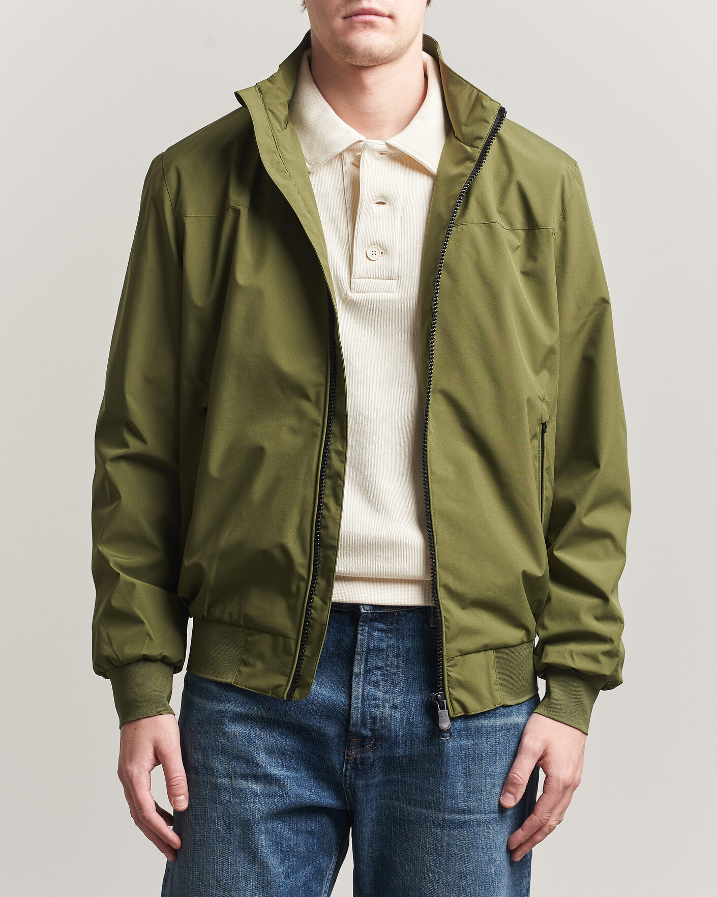 Heren | Jassen | Save The Duck | Finlay Nylon Harrington Jacket Dusty Olive