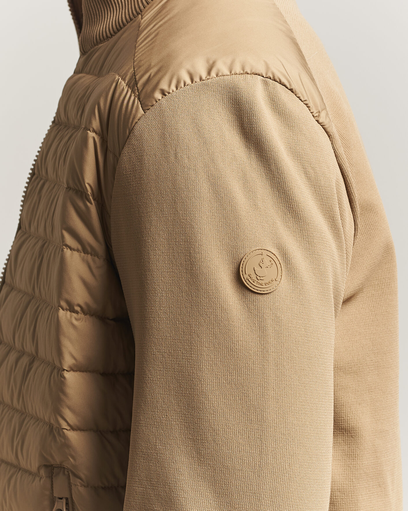 Heren | Jassen | Save The Duck | Sedum Lightweight Padded Hybrid Jacket Khaki Brown