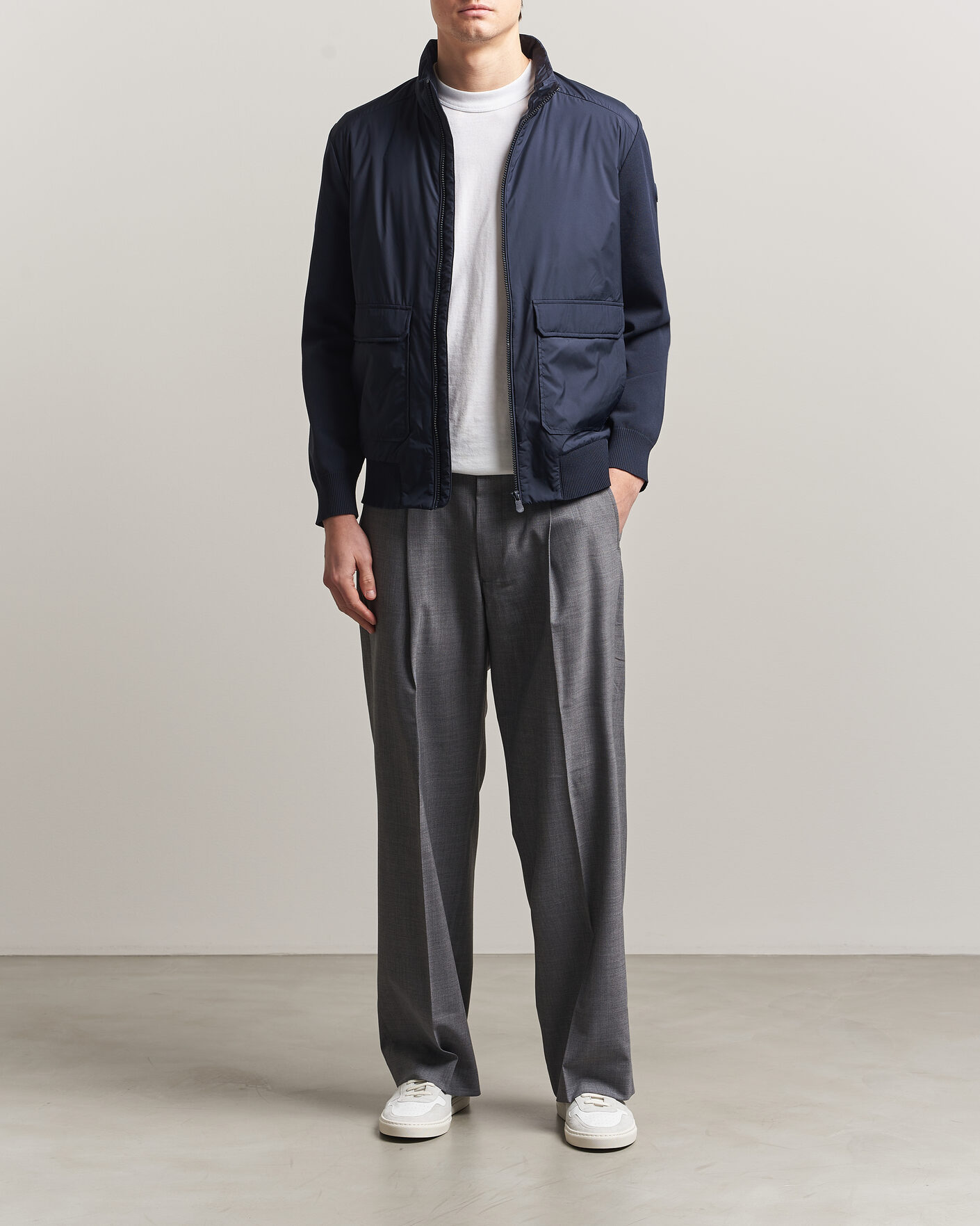 Heren | Jassen | Save The Duck | Alfo Hybrid Jacket Navy Blue