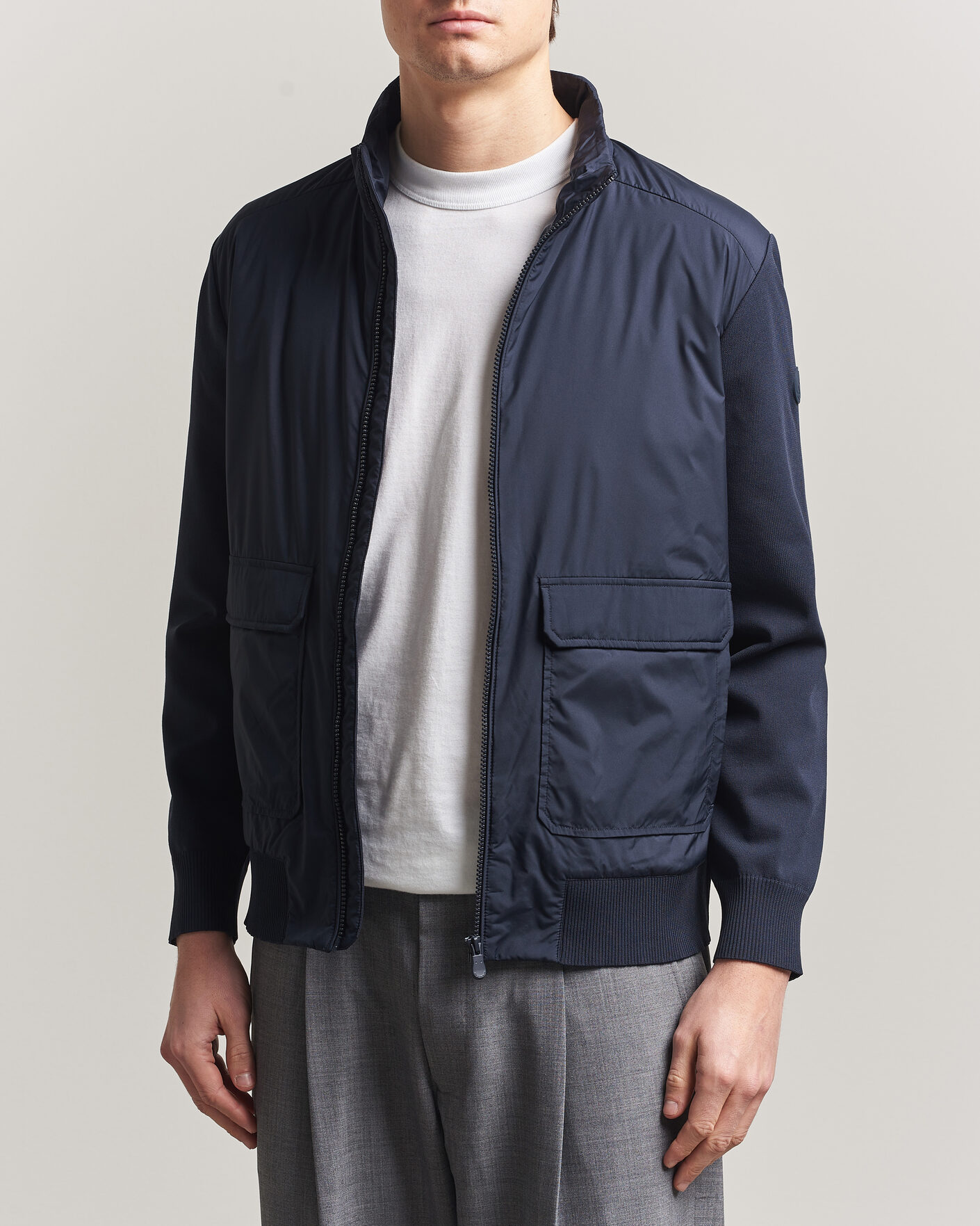 Heren | Jassen | Save The Duck | Alfo Hybrid Jacket Navy Blue