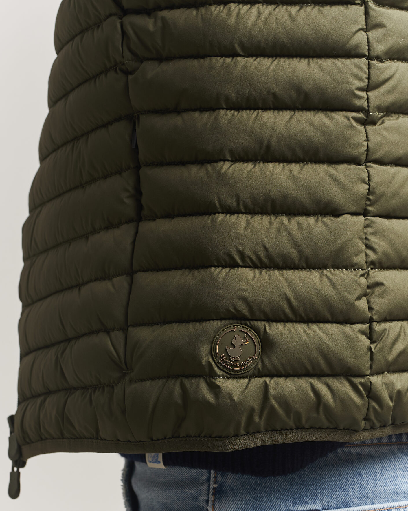 Heren | Gilets | Save The Duck | Dave Lightweight Padded Vest Snake Green