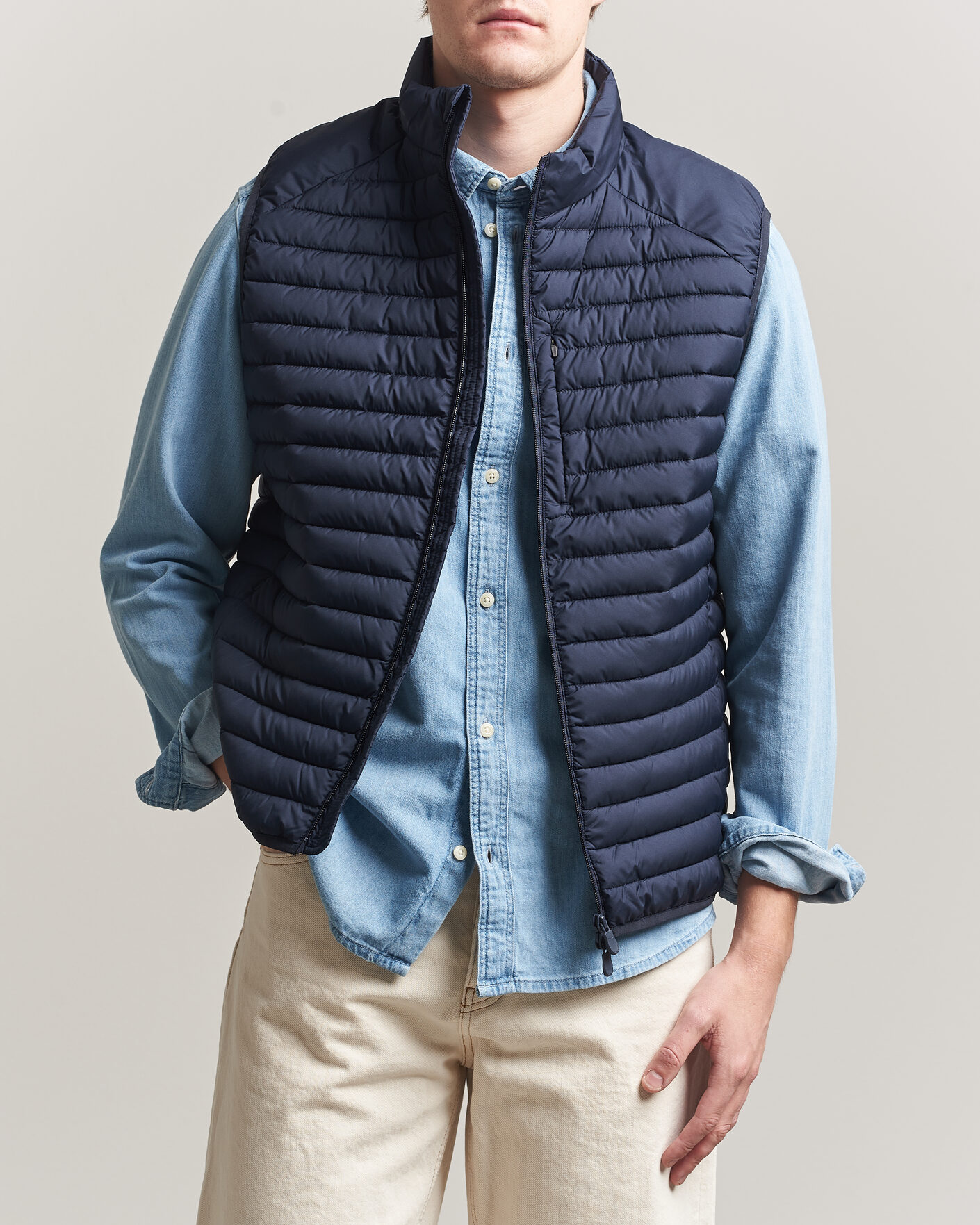 Heren | Gilets | Save The Duck | Dave Lightweight Padded Vest Navy Blue