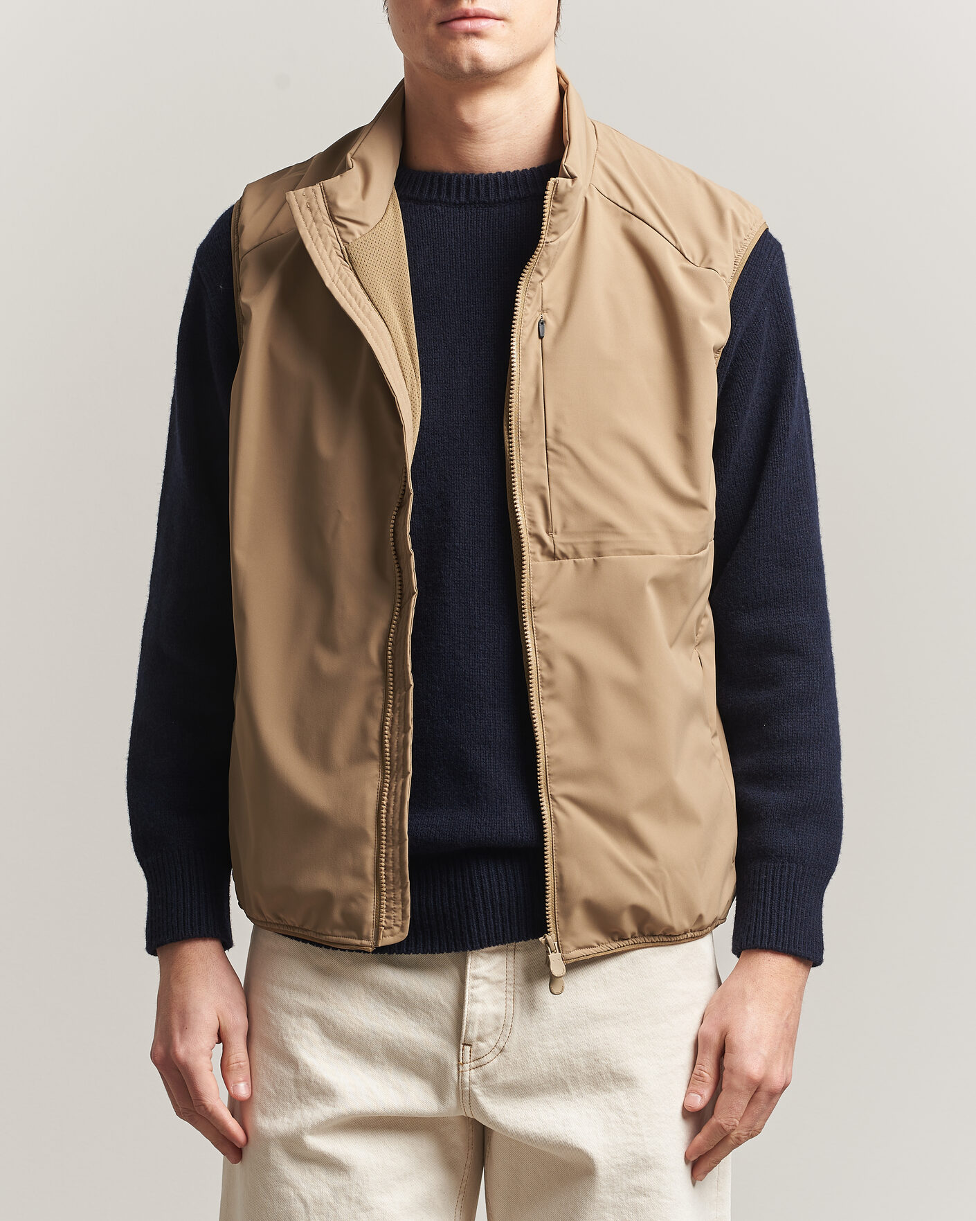 Heren | Gilets | Save The Duck | Joe Wind/Water Resistant Vest Khaki Brown