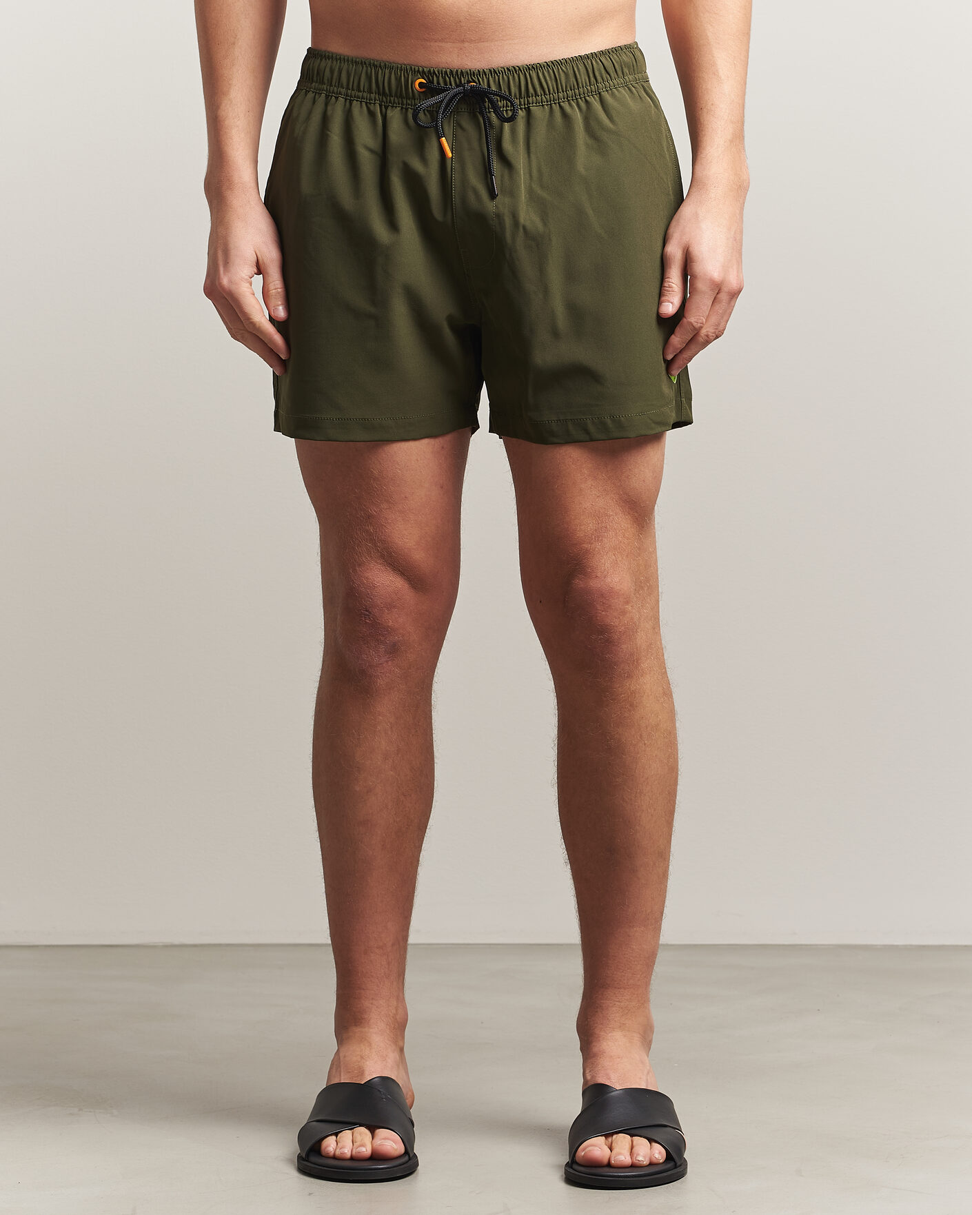 Heren | Zwembroek | Save The Duck | Plain Drawstring Swimshorts Snake Green