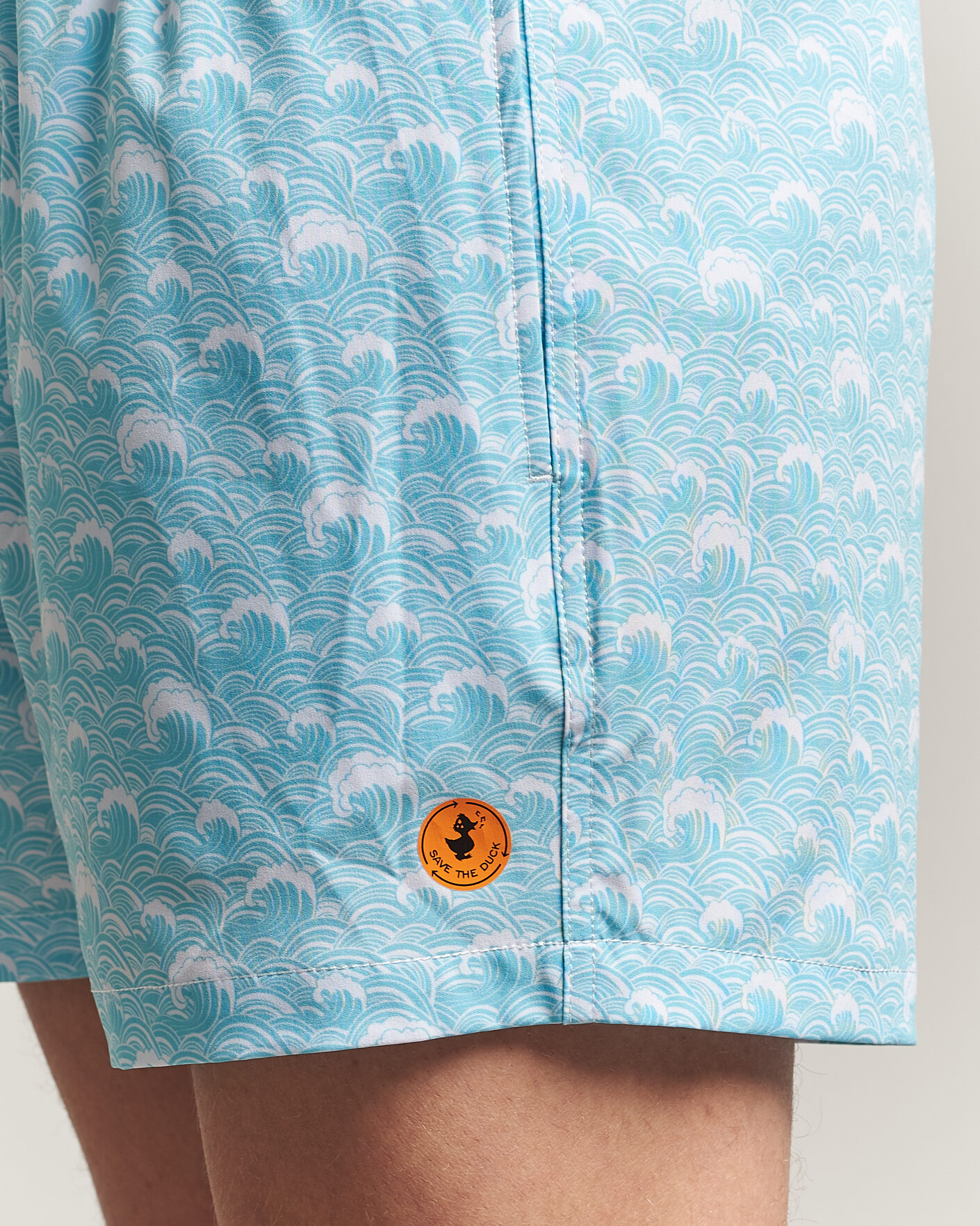 Heren | Zwembroek | Save The Duck | Printed Drawstring Swimshorts Waves