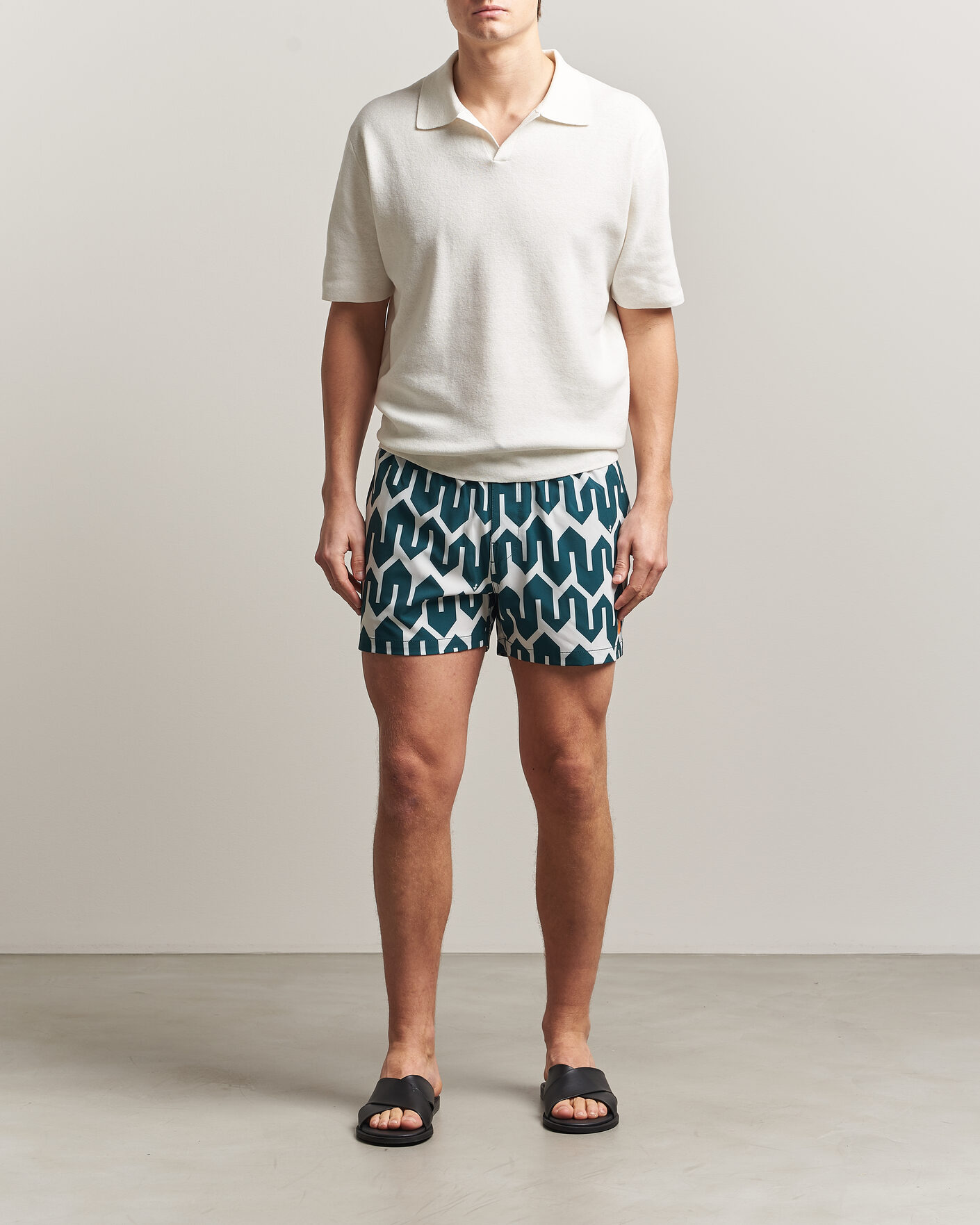 Heren | Zwembroek | Save The Duck | Printed Drawstring Swimshorts Zig Zag