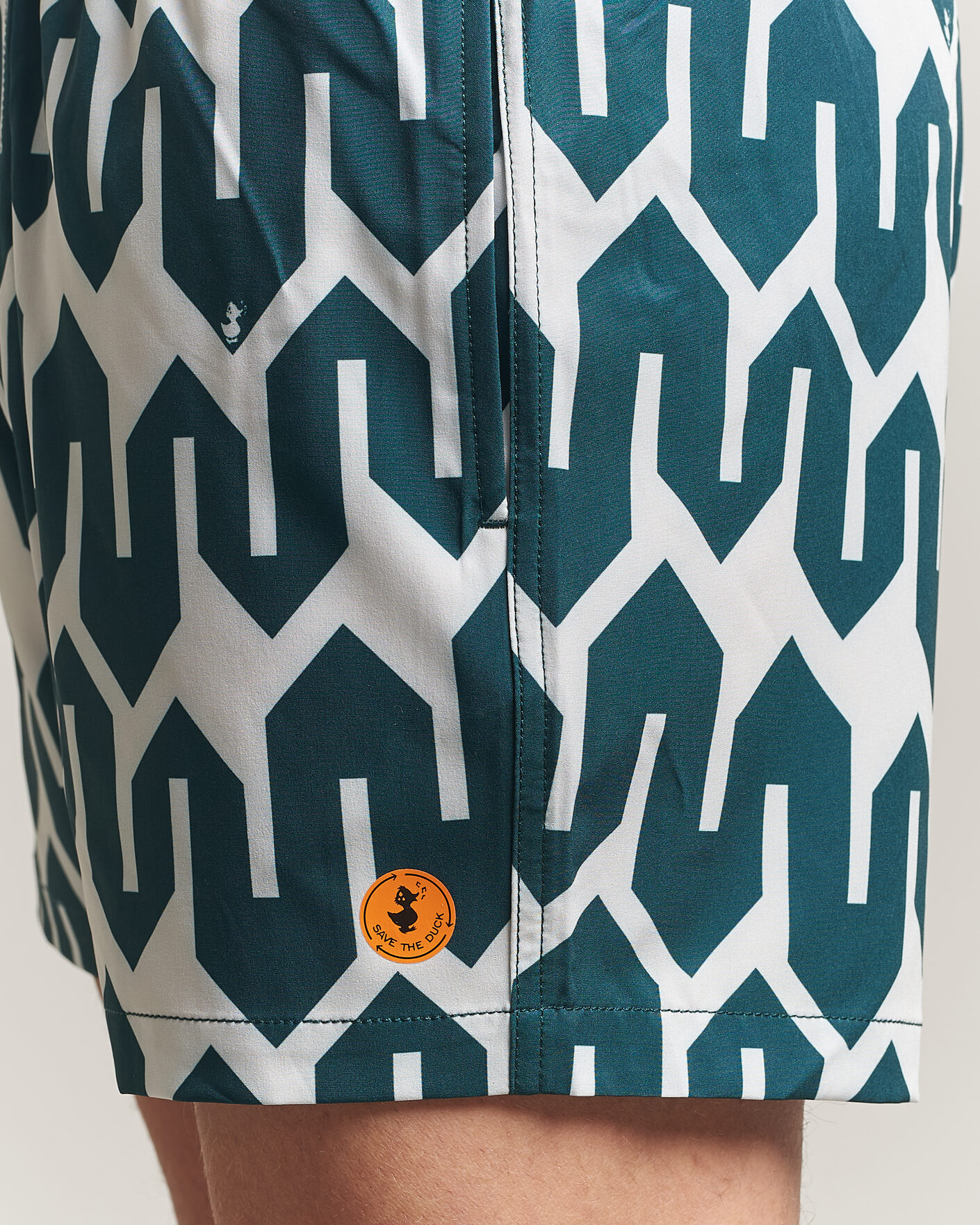 Heren | Zwembroek | Save The Duck | Printed Drawstring Swimshorts Zig Zag