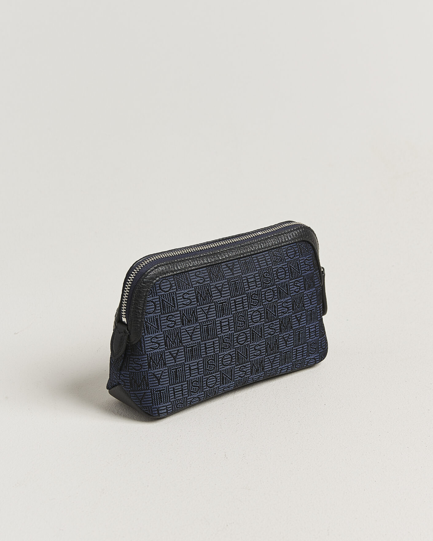 Heren | Tassen | Smythson | Canvas Stamp Small Travel Pouch Navy