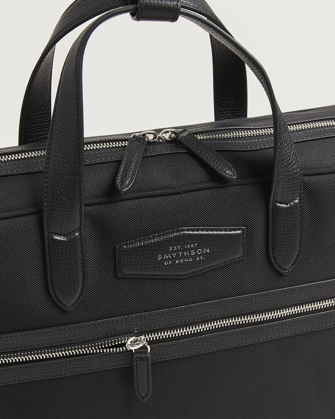Heren | Tassen | Smythson | Canvas Norton Briefcase Black
