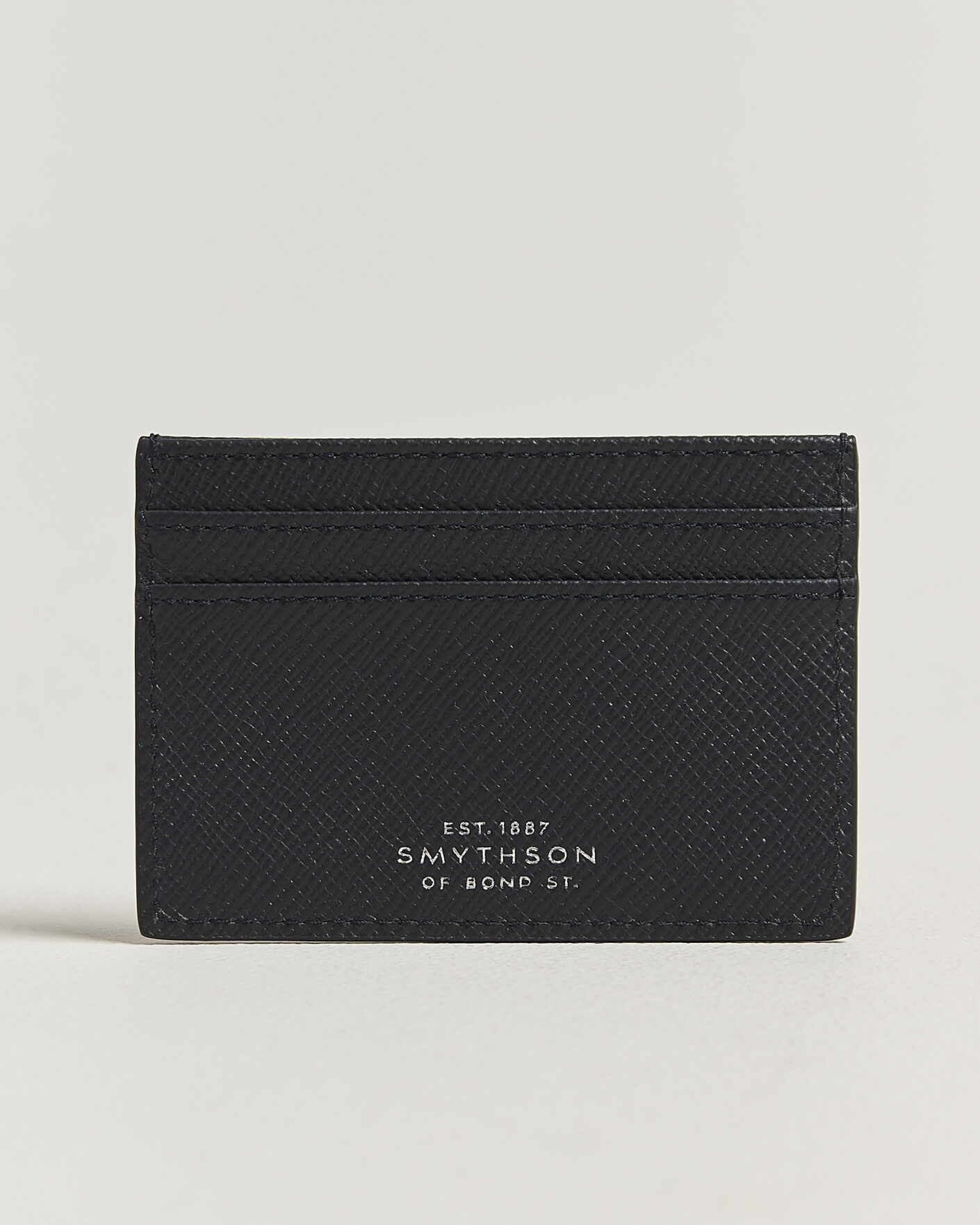 Heren | Portemonnees | Smythson | Panama Flat Cardholder  Navy