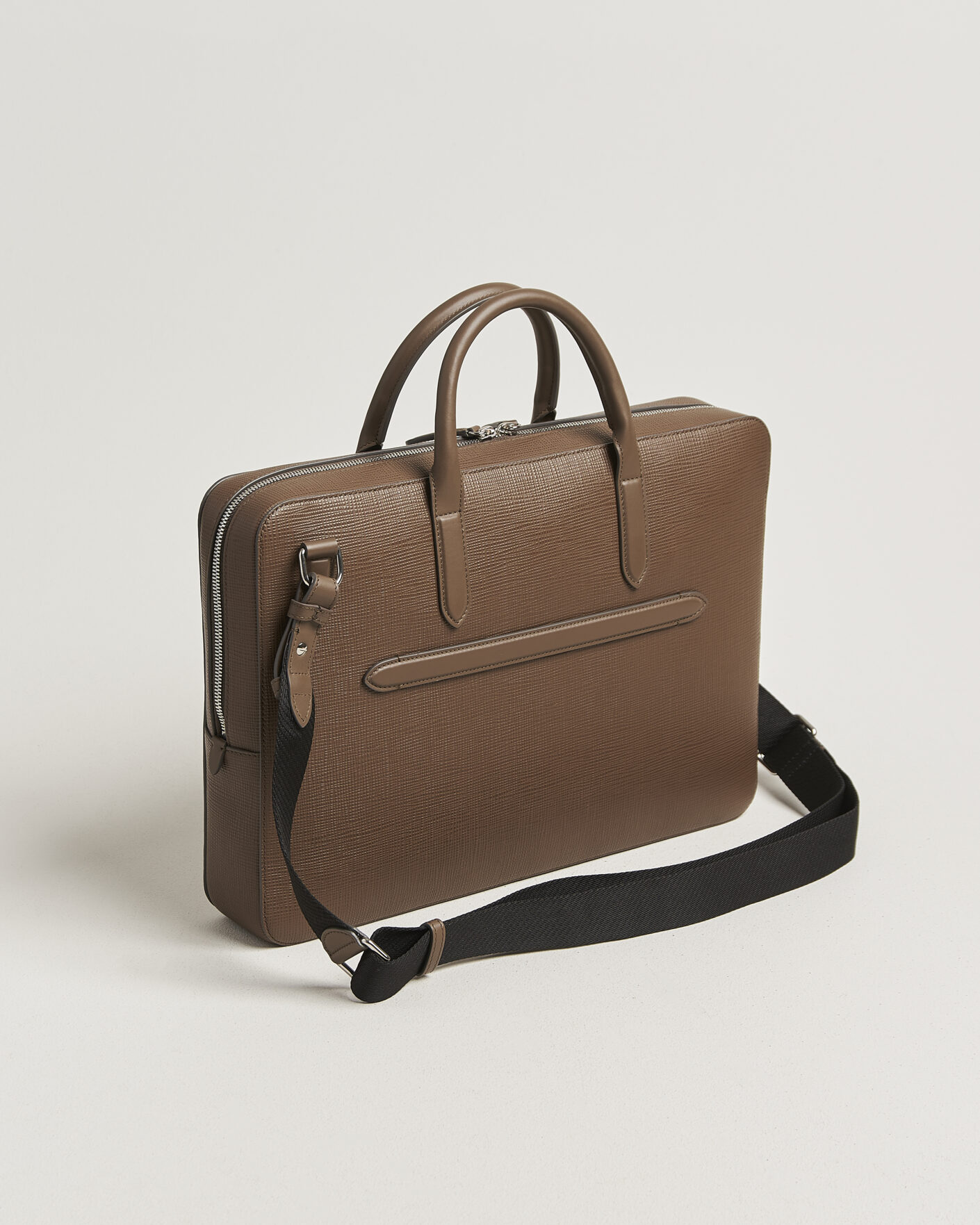 Heren | Tassen | Smythson | Panama Slim Lightweight Briefcase Fawn
