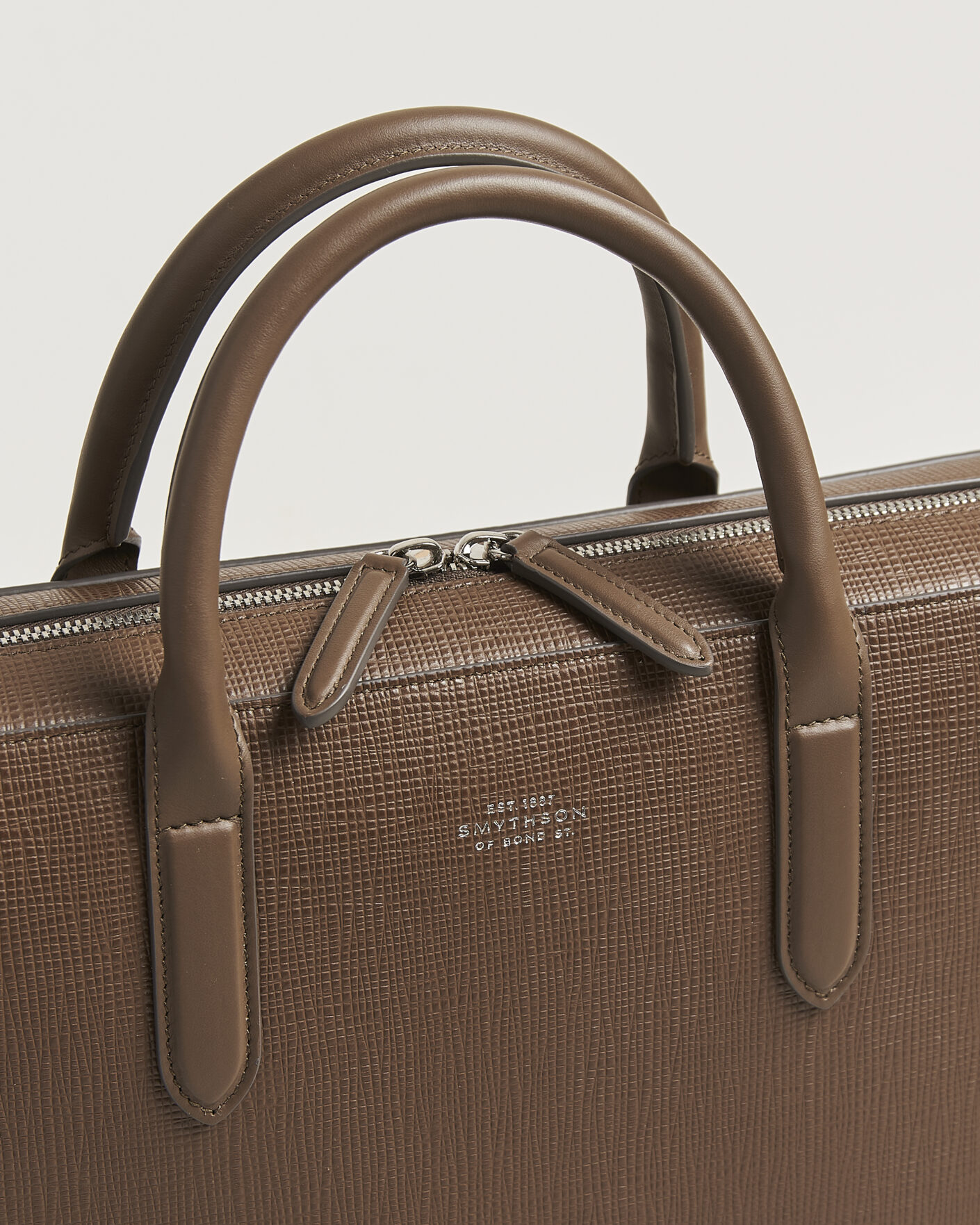 Heren | Tassen | Smythson | Panama Slim Lightweight Briefcase Fawn
