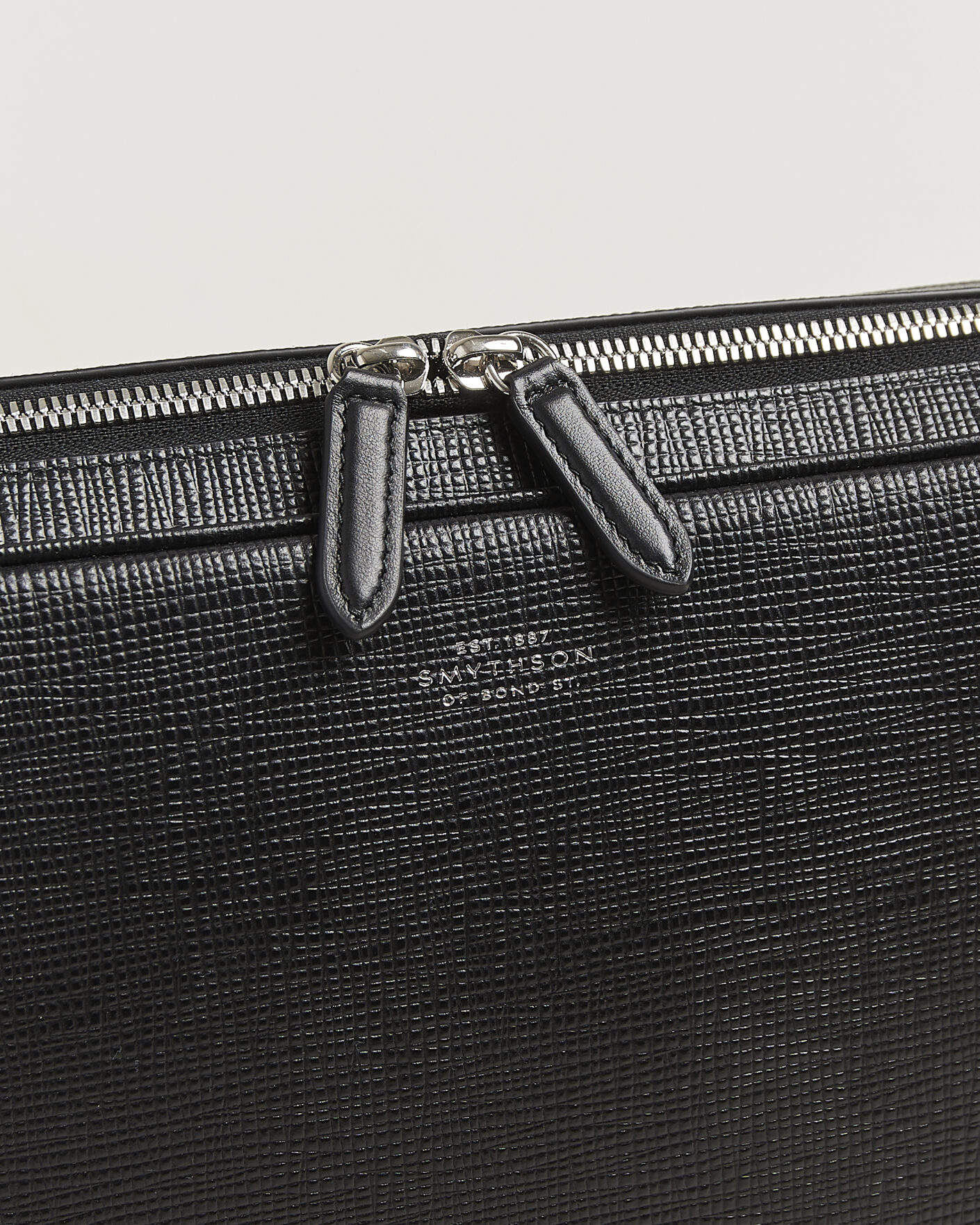 Heren | Tassen | Smythson | Panama Slim Messenger Bag Black