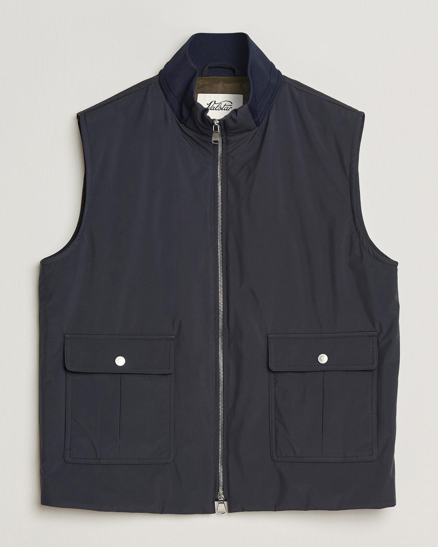 Heren | Gilets | Valstar | Nylon Zip Vest Navy