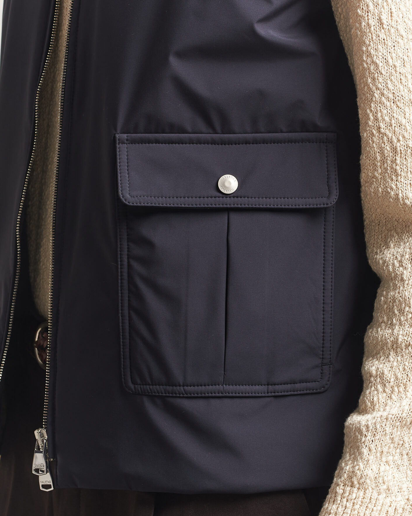 Heren | Gilets | Valstar | Nylon Zip Vest Navy