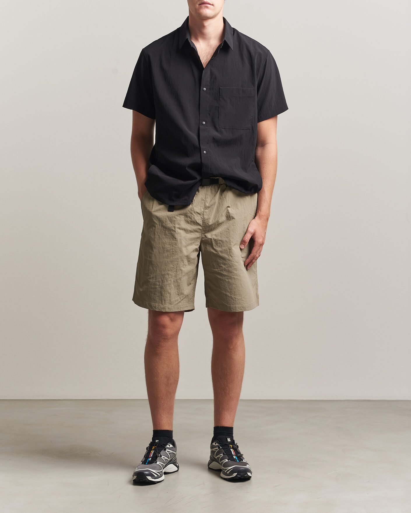 Heren | T-shirts | Snow Peak | Quick Dry Shirt Black