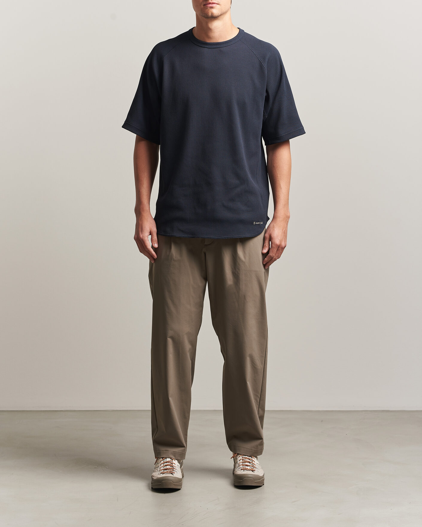 Heren | T-shirts | Snow Peak | Dry Waffle T-Shirt Dark Navy