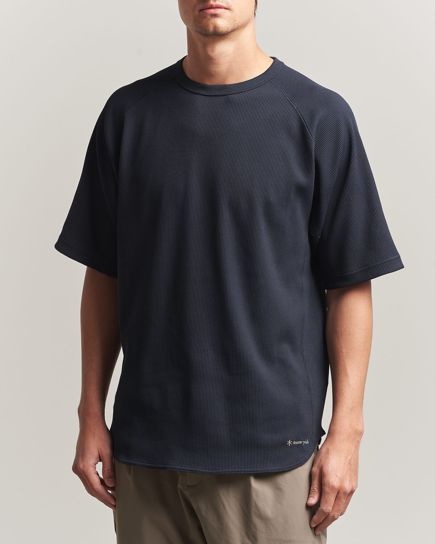 Heren | T-shirts | Snow Peak | Dry Waffle T-Shirt Dark Navy