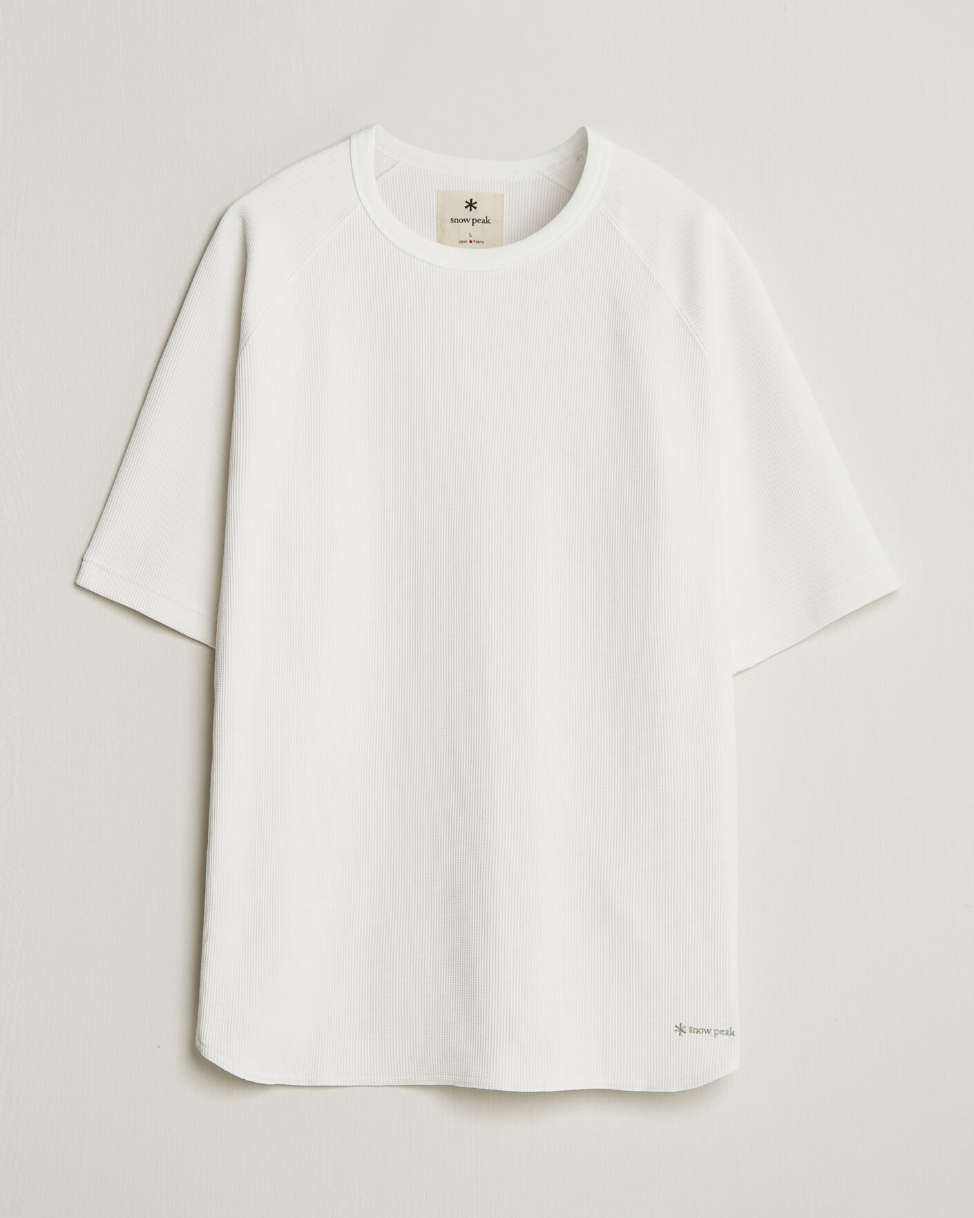 Heren | T-shirts | Snow Peak | Dry Waffle T-Shirt Off White