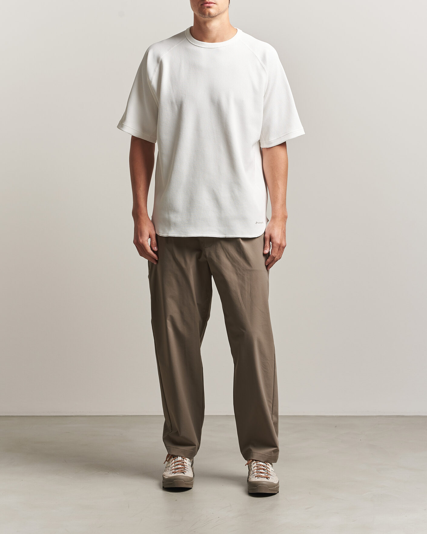Heren | T-shirts | Snow Peak | Dry Waffle T-Shirt Off White