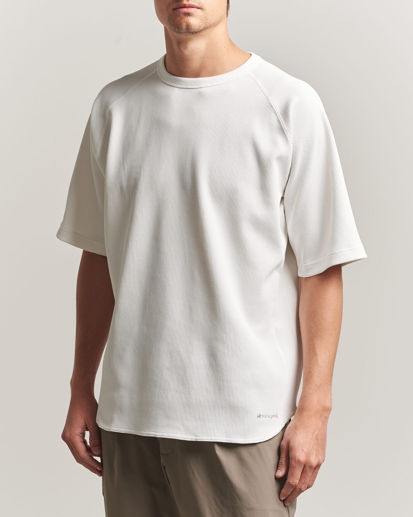 Heren | T-shirts | Snow Peak | Dry Waffle T-Shirt Off White