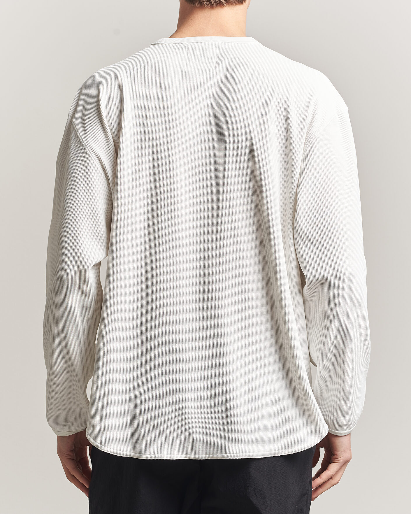Heren | T-shirts | Snow Peak | Dry Waffle Long Sleeve T-Shirt Off White