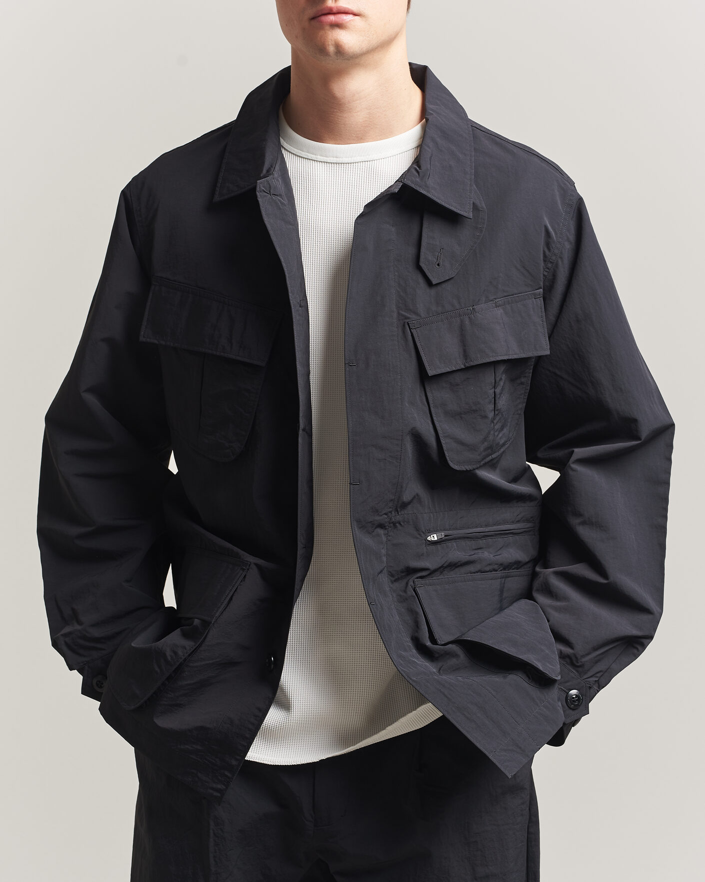 Heren | Jassen | Snow Peak | Nylon Washer Jacket Black