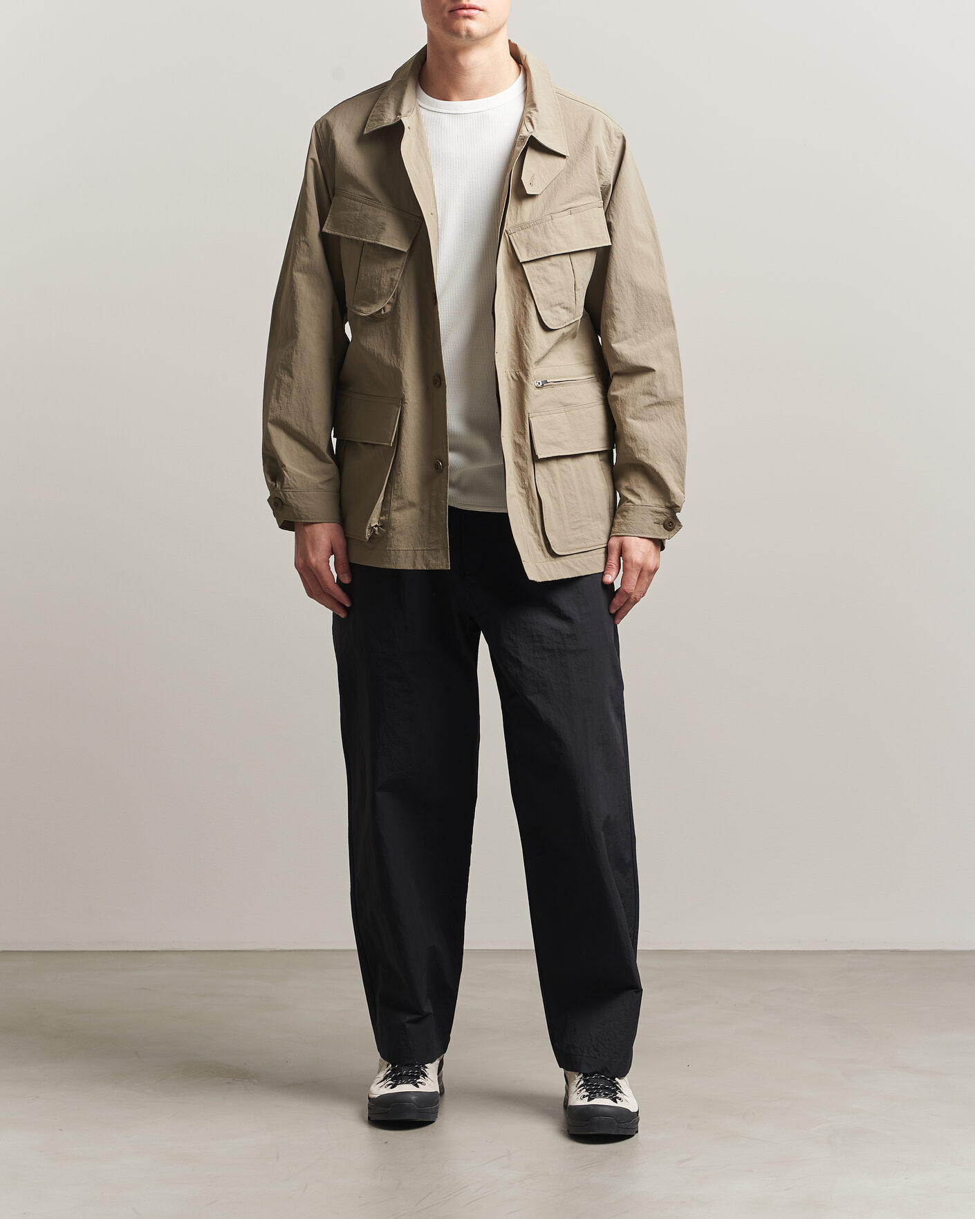 Heren | Jassen | Snow Peak | Nylon Washer Jacket Greige