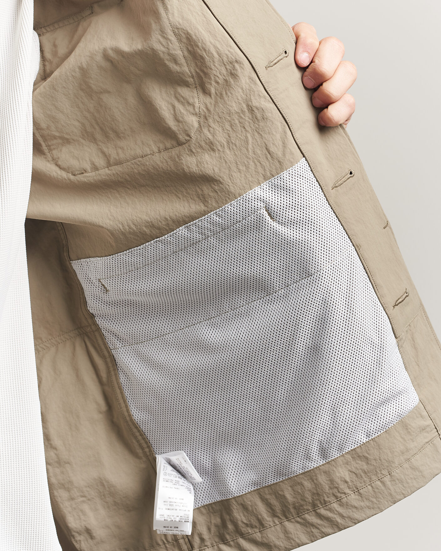 Heren | Jassen | Snow Peak | Nylon Washer Jacket Greige