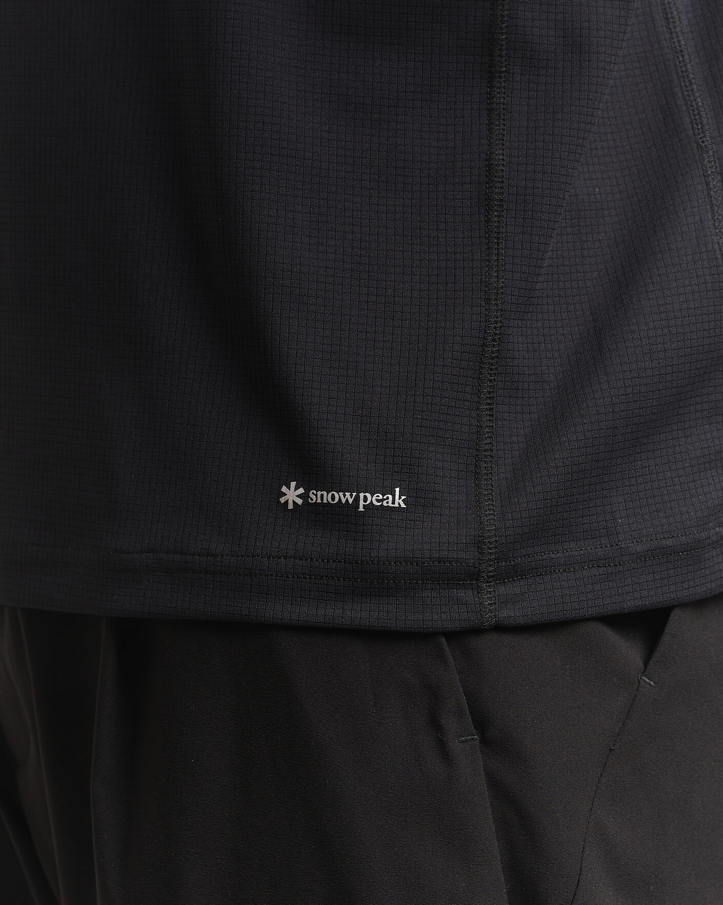Heren | T-shirts | Snow Peak | Polartec Power Dry T-Shirt Black