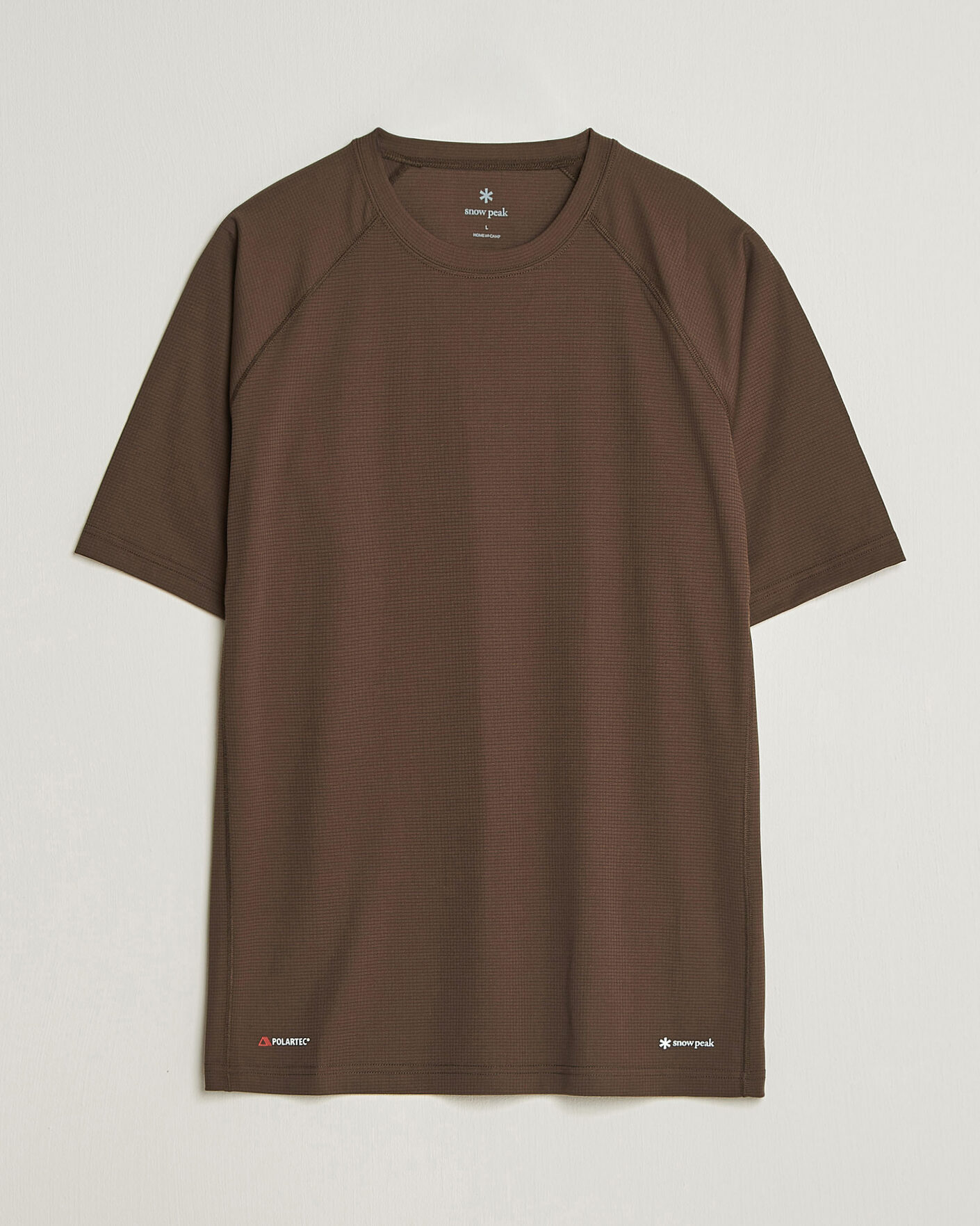 Heren | T-shirts | Snow Peak | Polartec Power Dry T-Shirt Brown