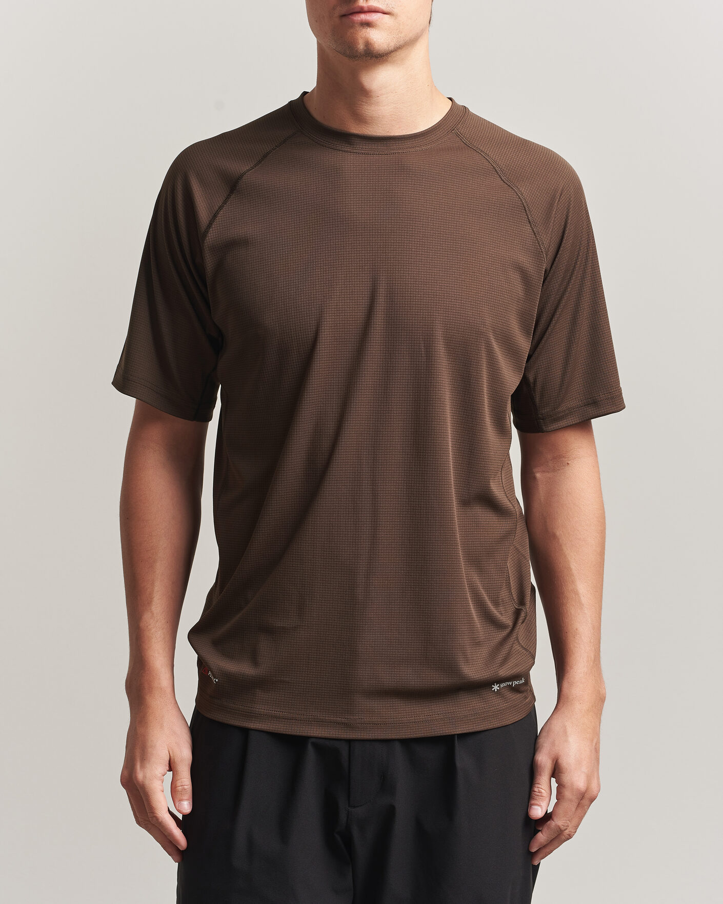 Heren | T-shirts | Snow Peak | Polartec Power Dry T-Shirt Brown